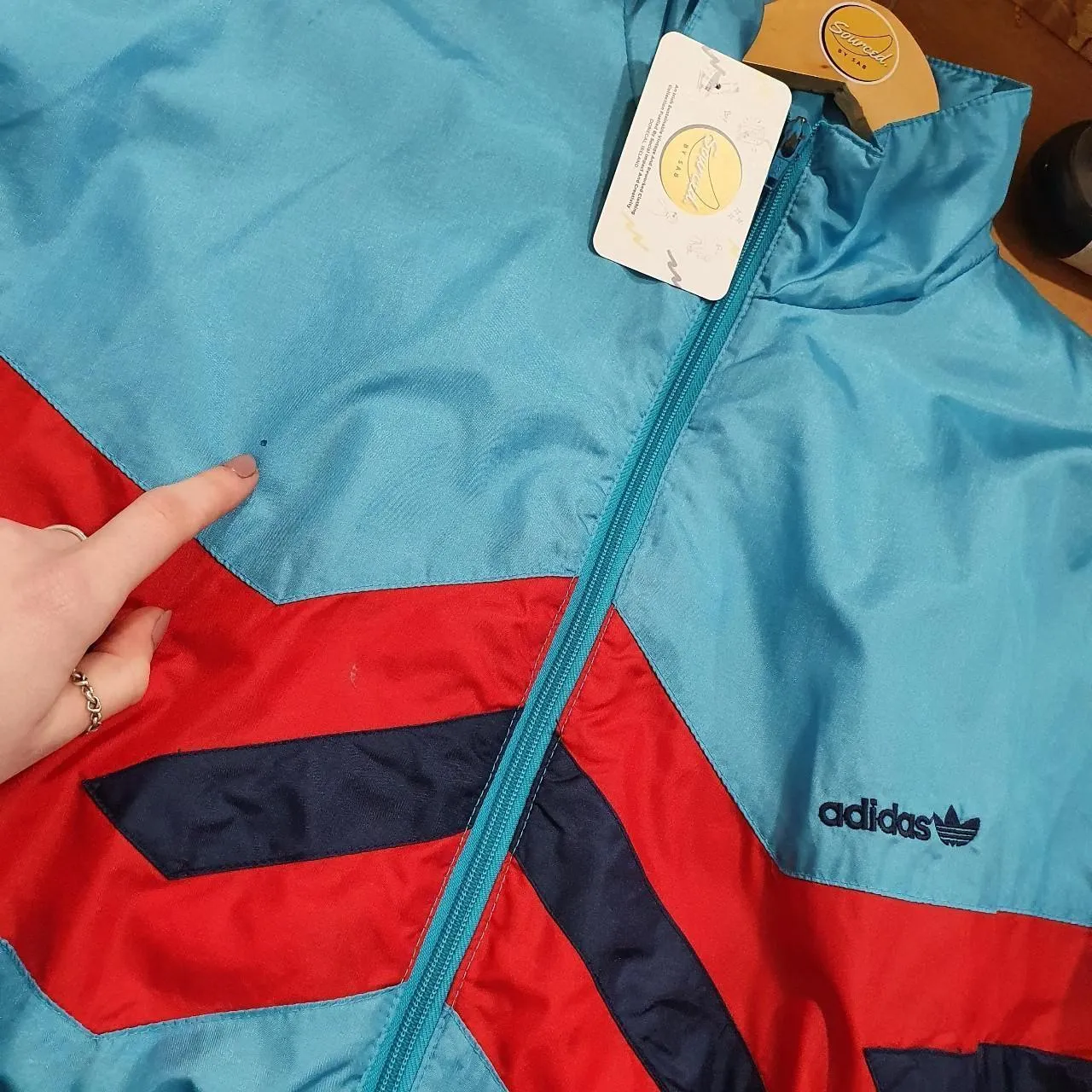 Adidas Embroidered 90's Vintage Trackjacket (L/XL)