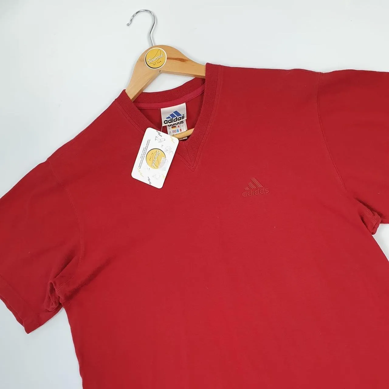Adidas Embroidered V Neck T-shirt (S)