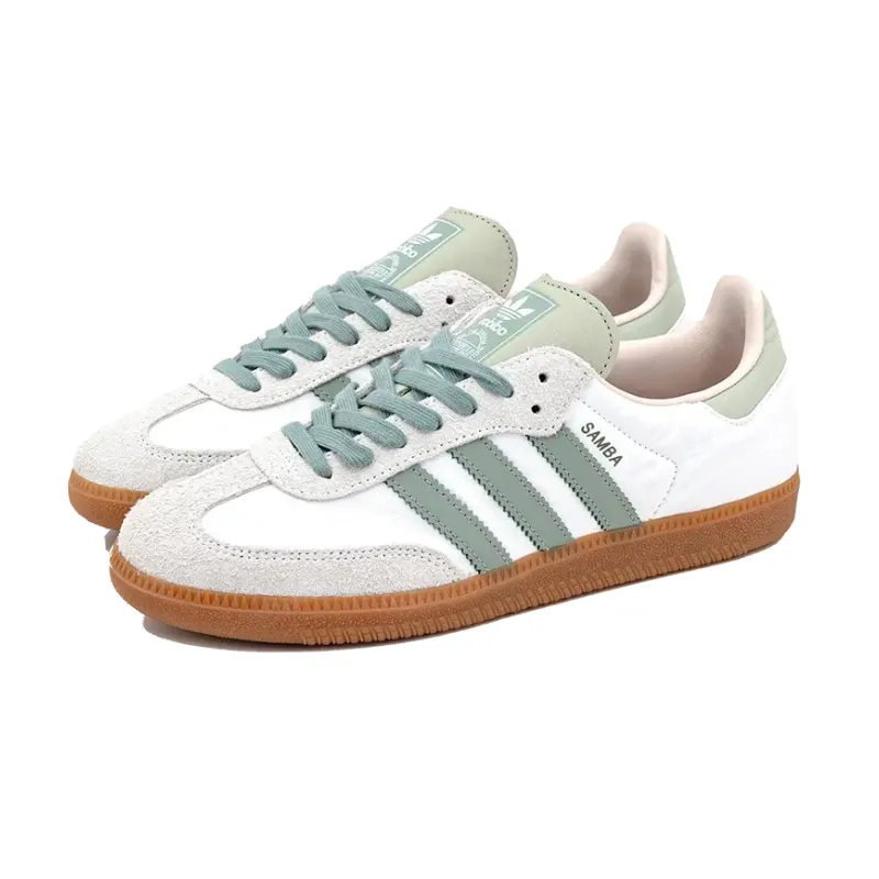 Adidas Samba OG Cloud White Silver Green