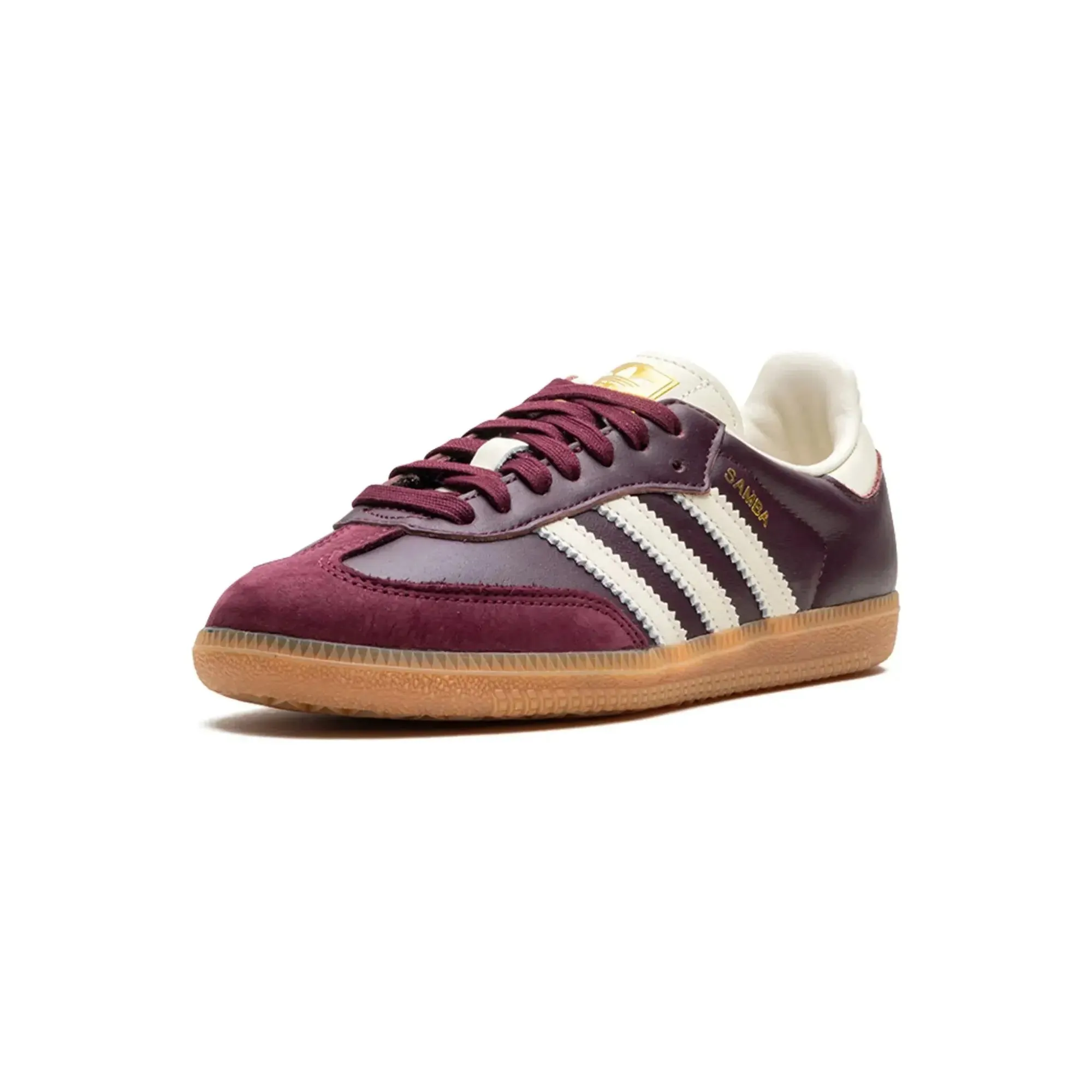 Adidas Samba OG Maroon Gold Metallic
