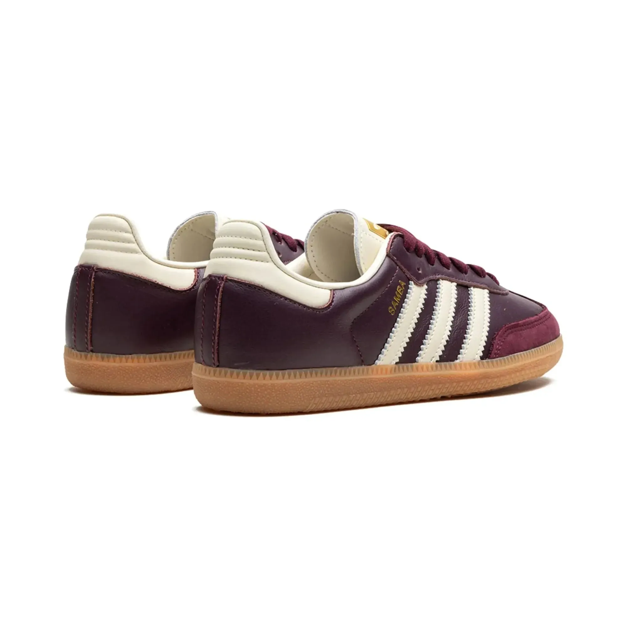 Adidas Samba OG Maroon Gold Metallic