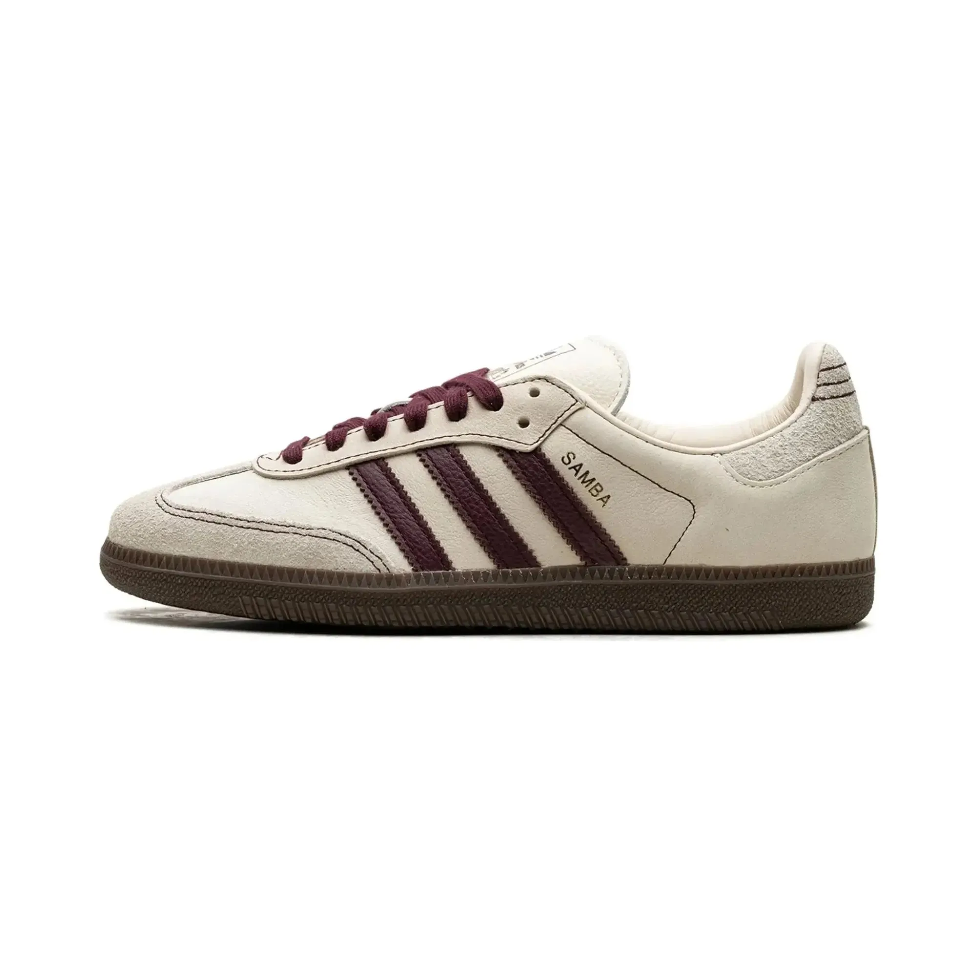 Adidas Samba OG Wonder White Maroon
