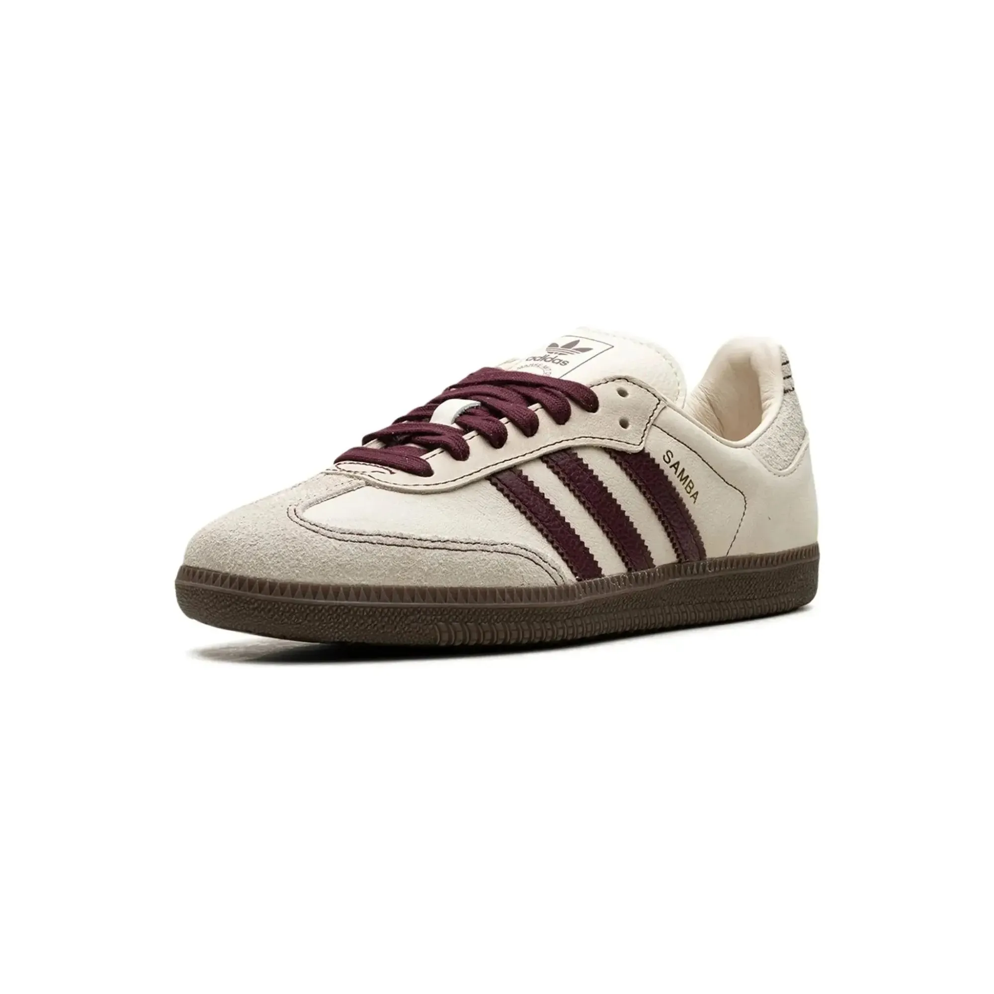 Adidas Samba OG Wonder White Maroon