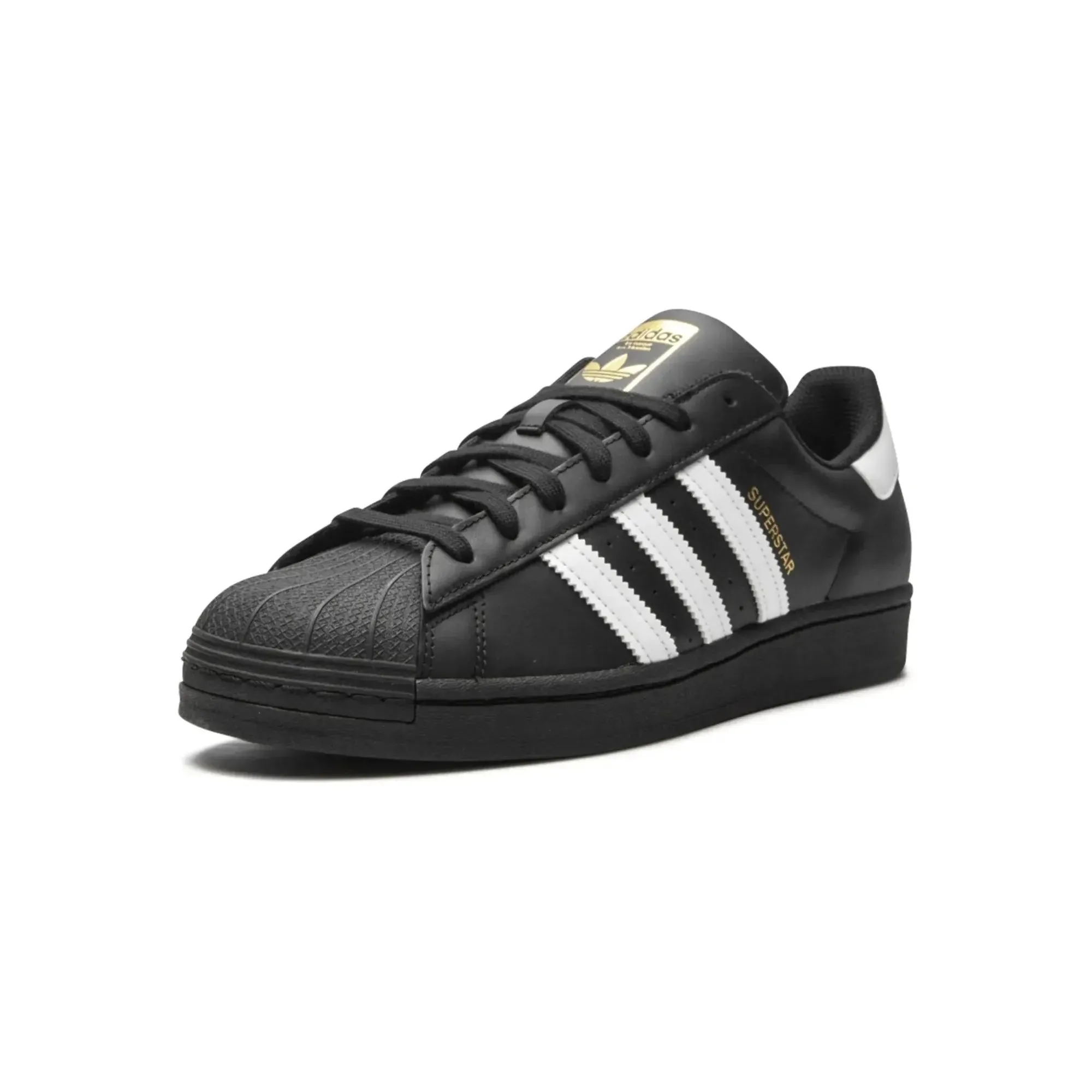 Adidas Superstar Core Black Cloud White Gold