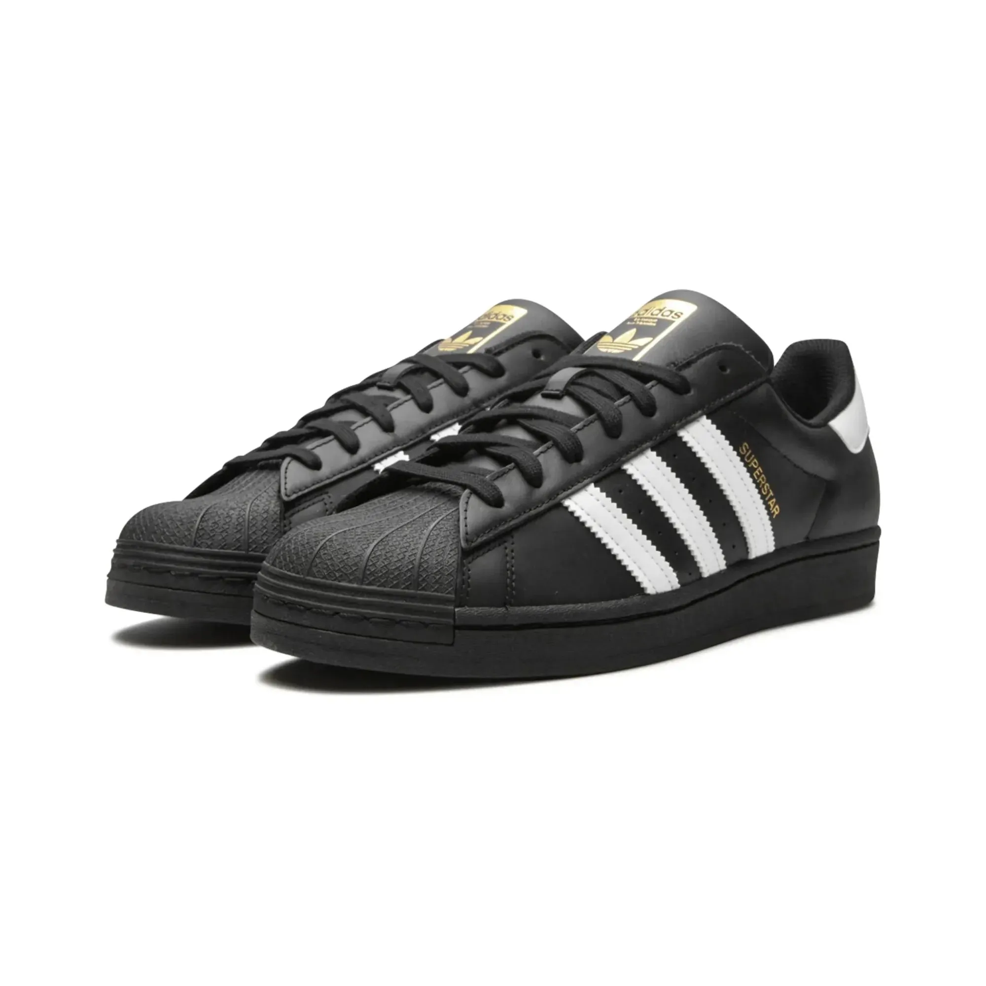 Adidas Superstar Core Black Cloud White Gold