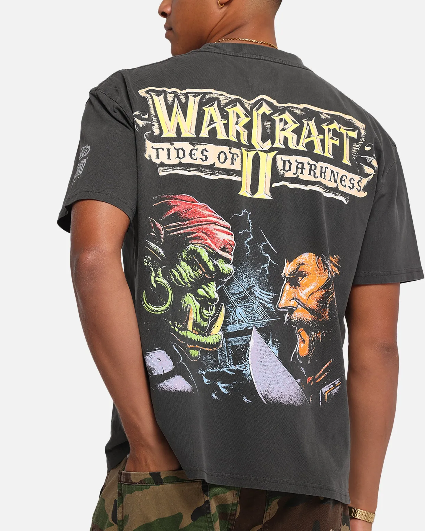 American Thrift X Warcraft II: Tides Of Darkness Heavy T-Shirt Black Wash