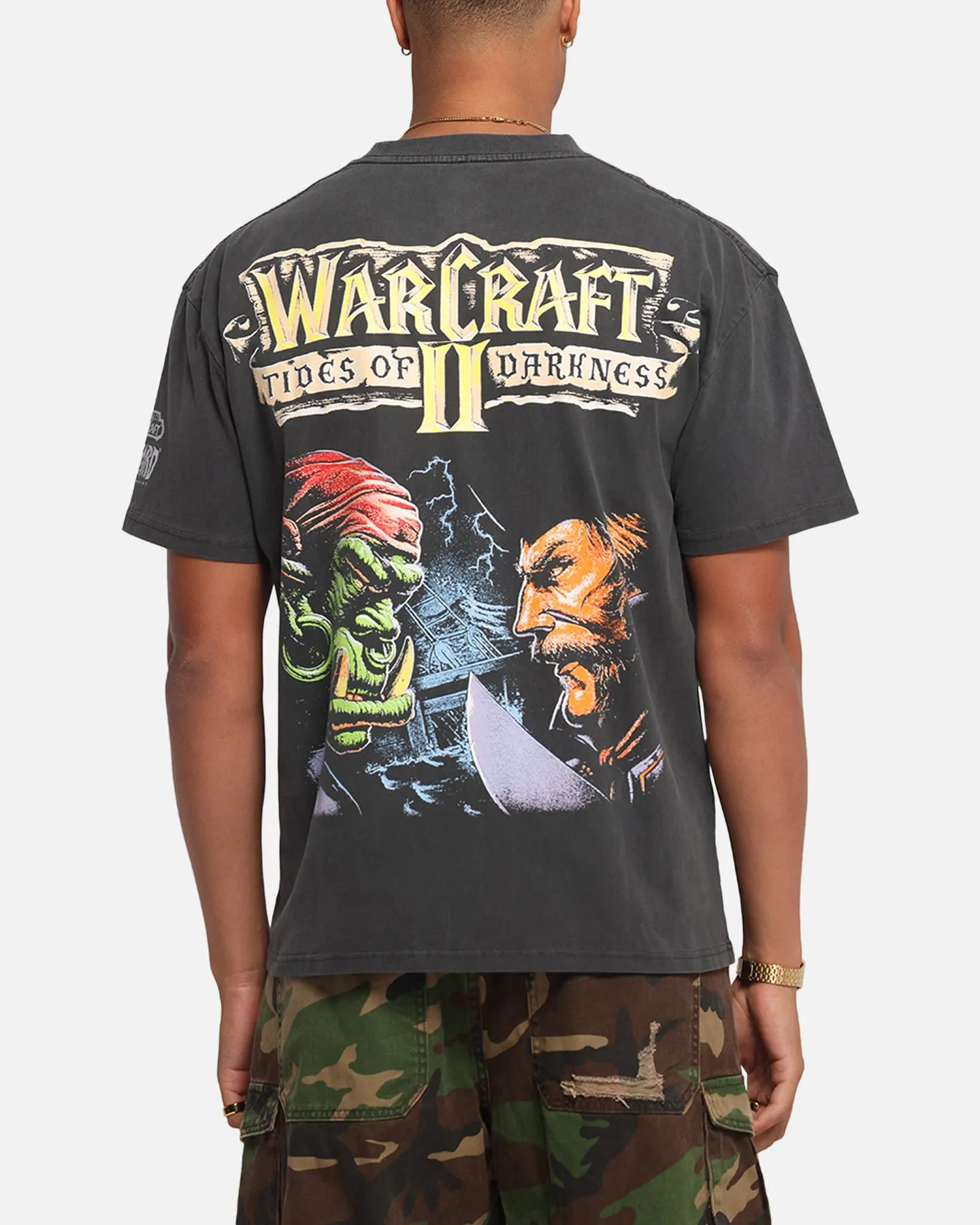 American Thrift X Warcraft II: Tides Of Darkness Heavy T-Shirt Black Wash