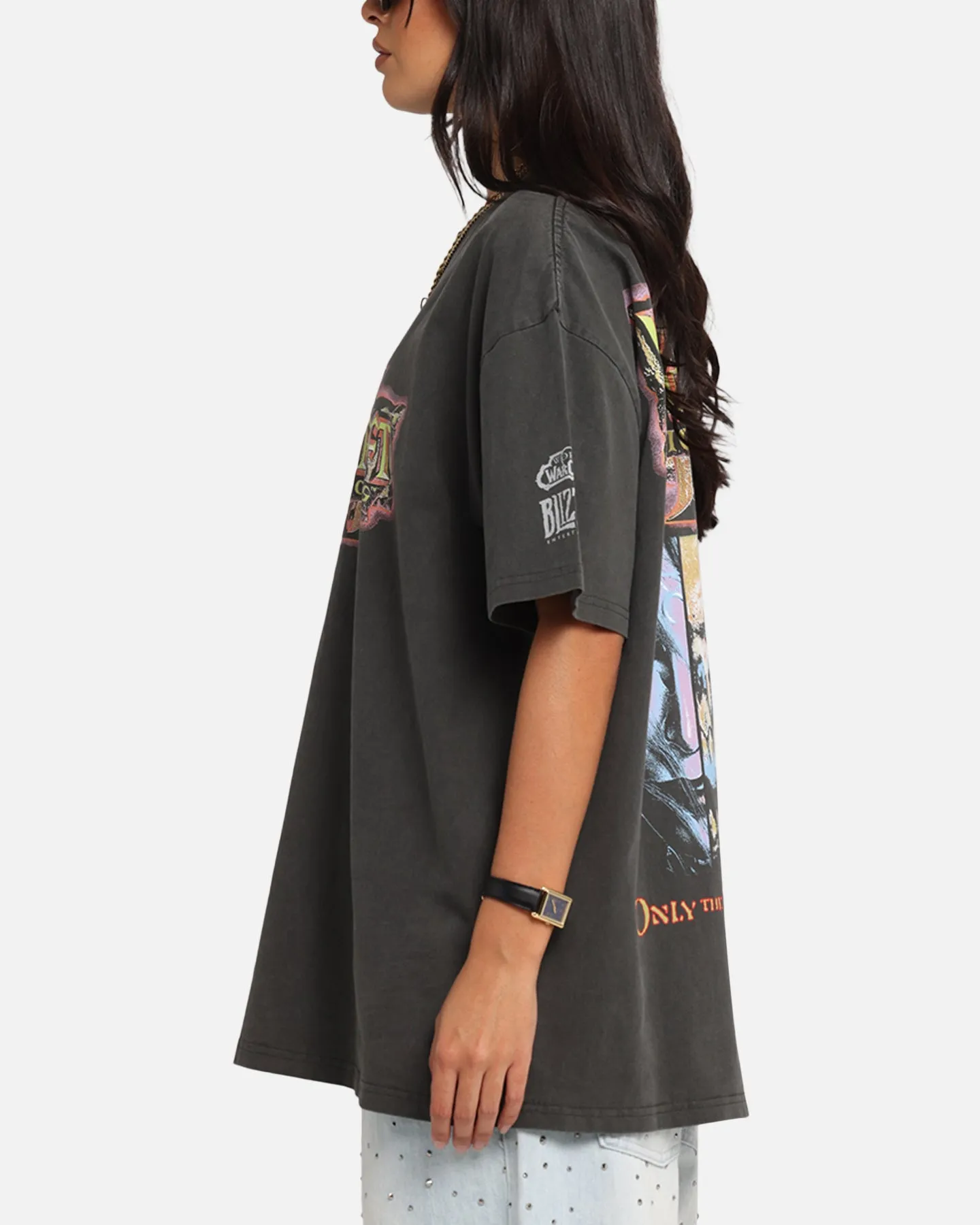 American Thrift X Warcraft: Reign Of Chaos Heavy T-Shirt Black Wash