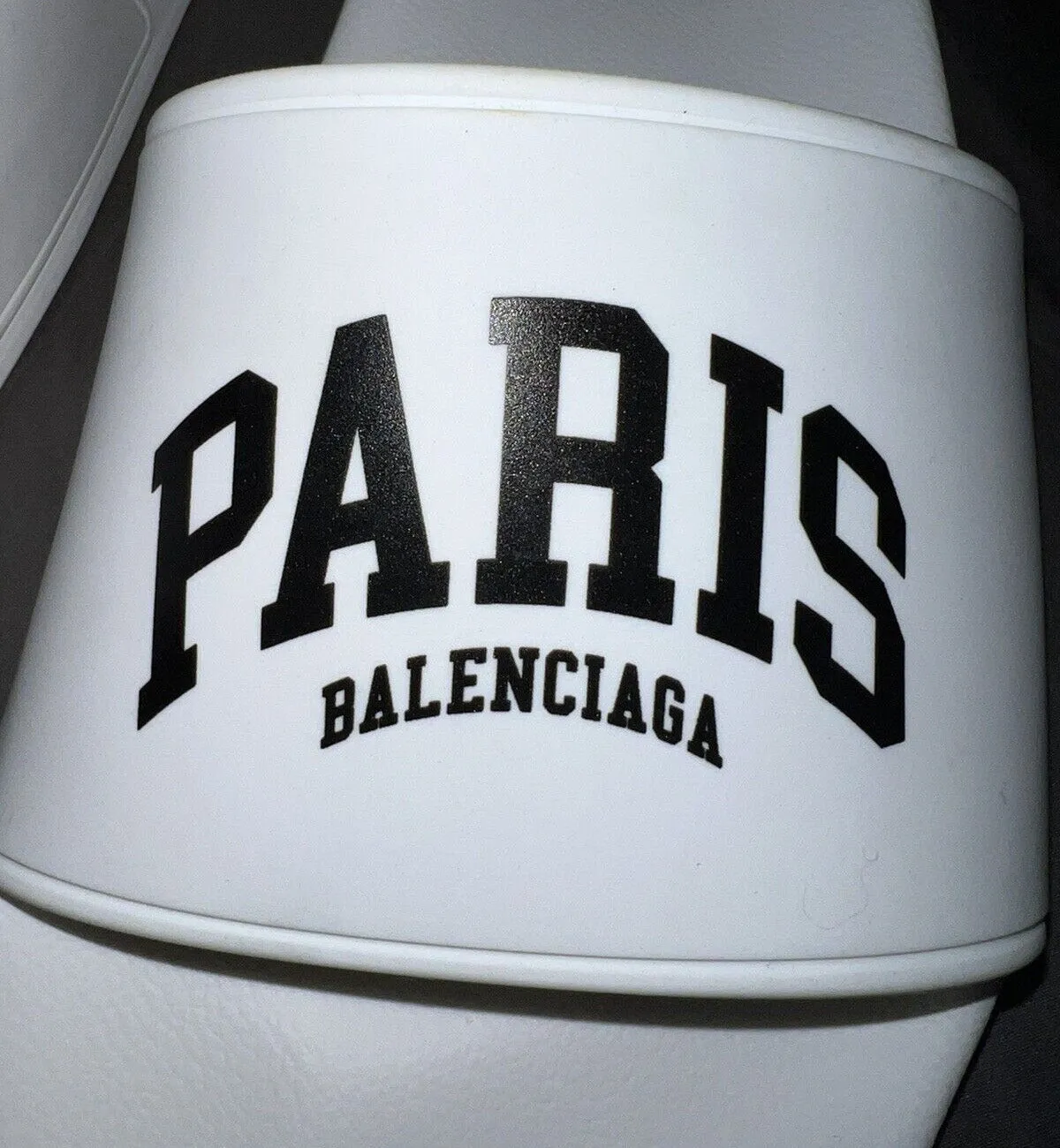 Balenciaga Paris Pool Slides (White)
