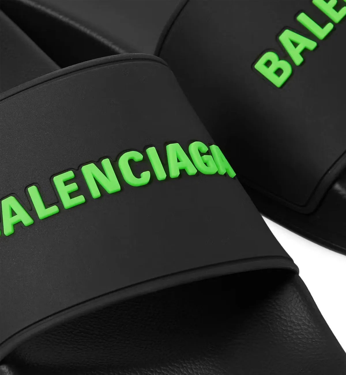 Balenciaga Pool Slides (Black Green)