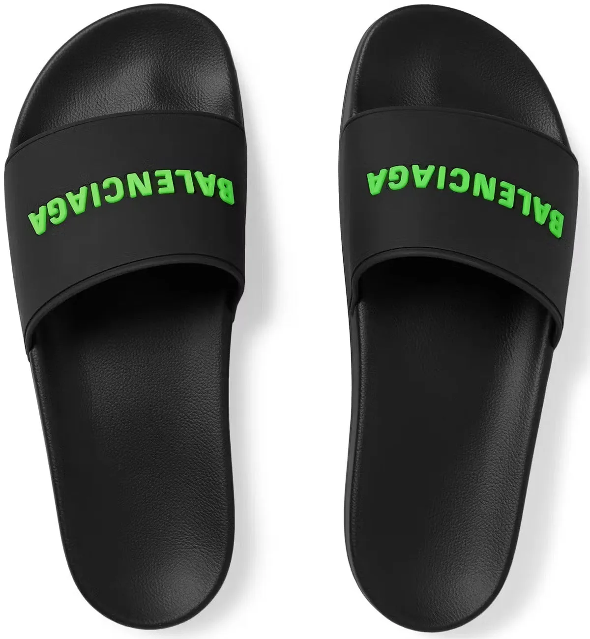 Balenciaga Pool Slides (Black Green)