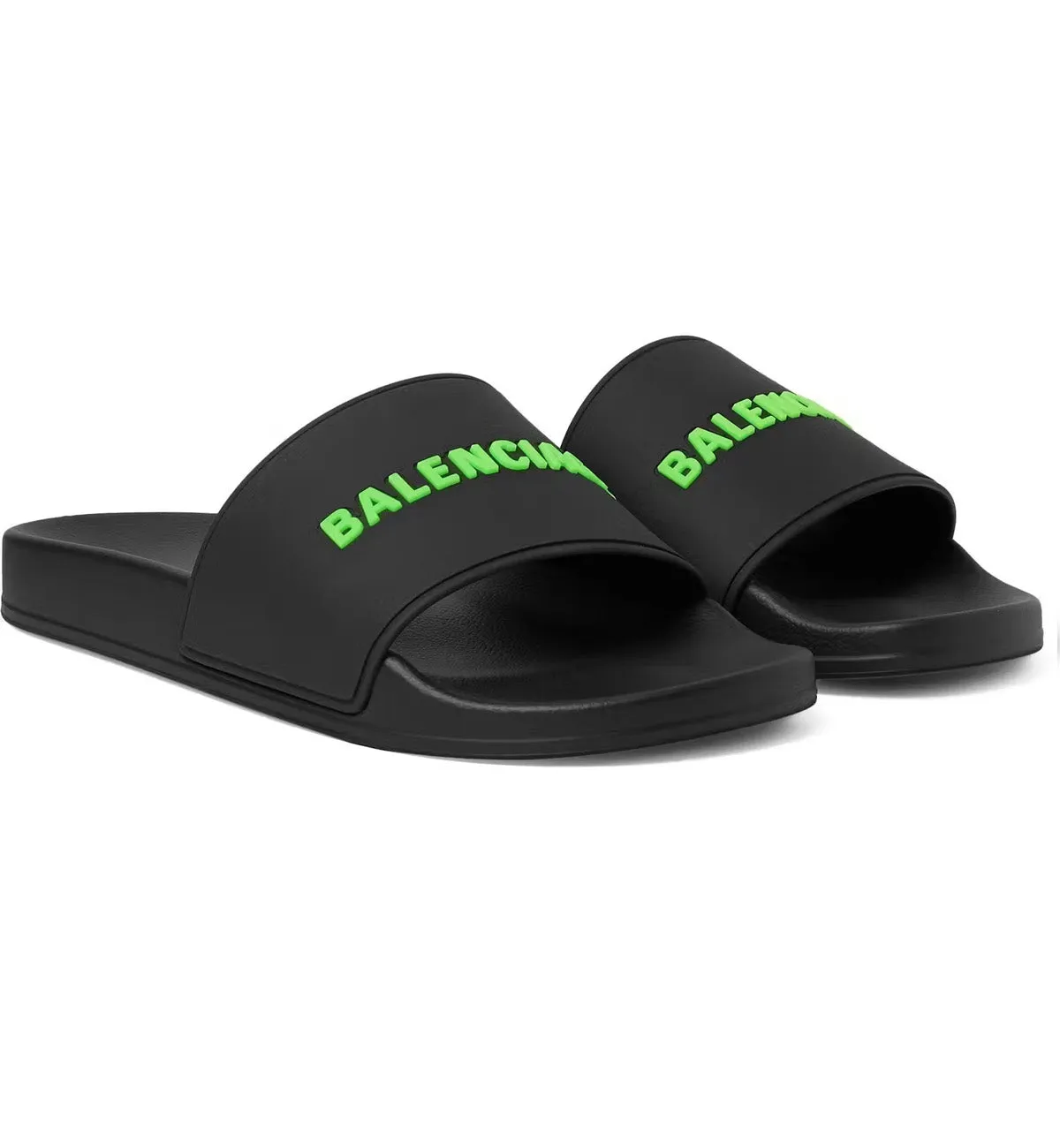 Balenciaga Pool Slides (Black Green)