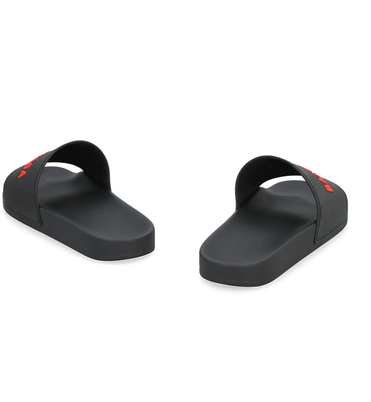 Balenciaga Pool Slides (Black Red)