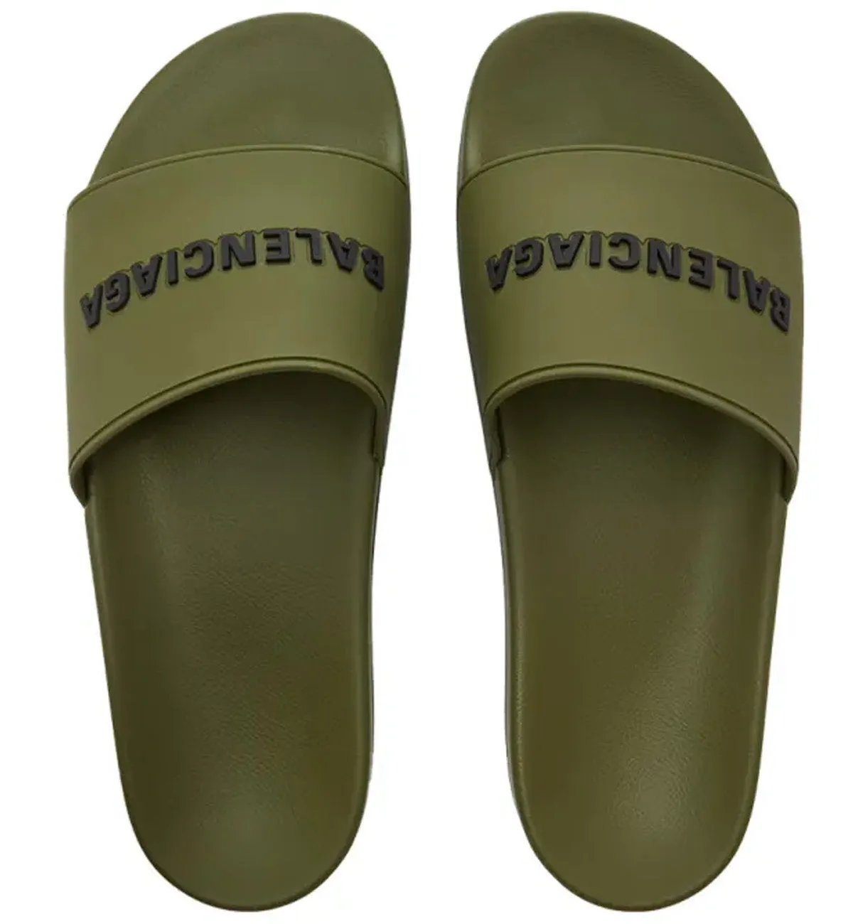 Balenciaga Pool Slides (Khaki)