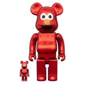 Bearbrick Sesame Street Elmo 100% & 400% Set