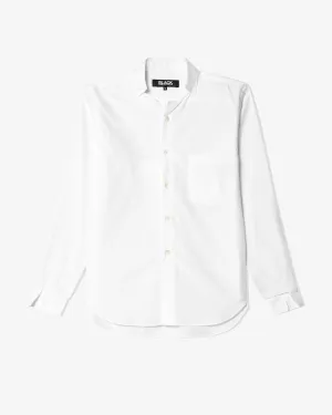 Black Comme des Garons - Cut Collar Shirt - (White)