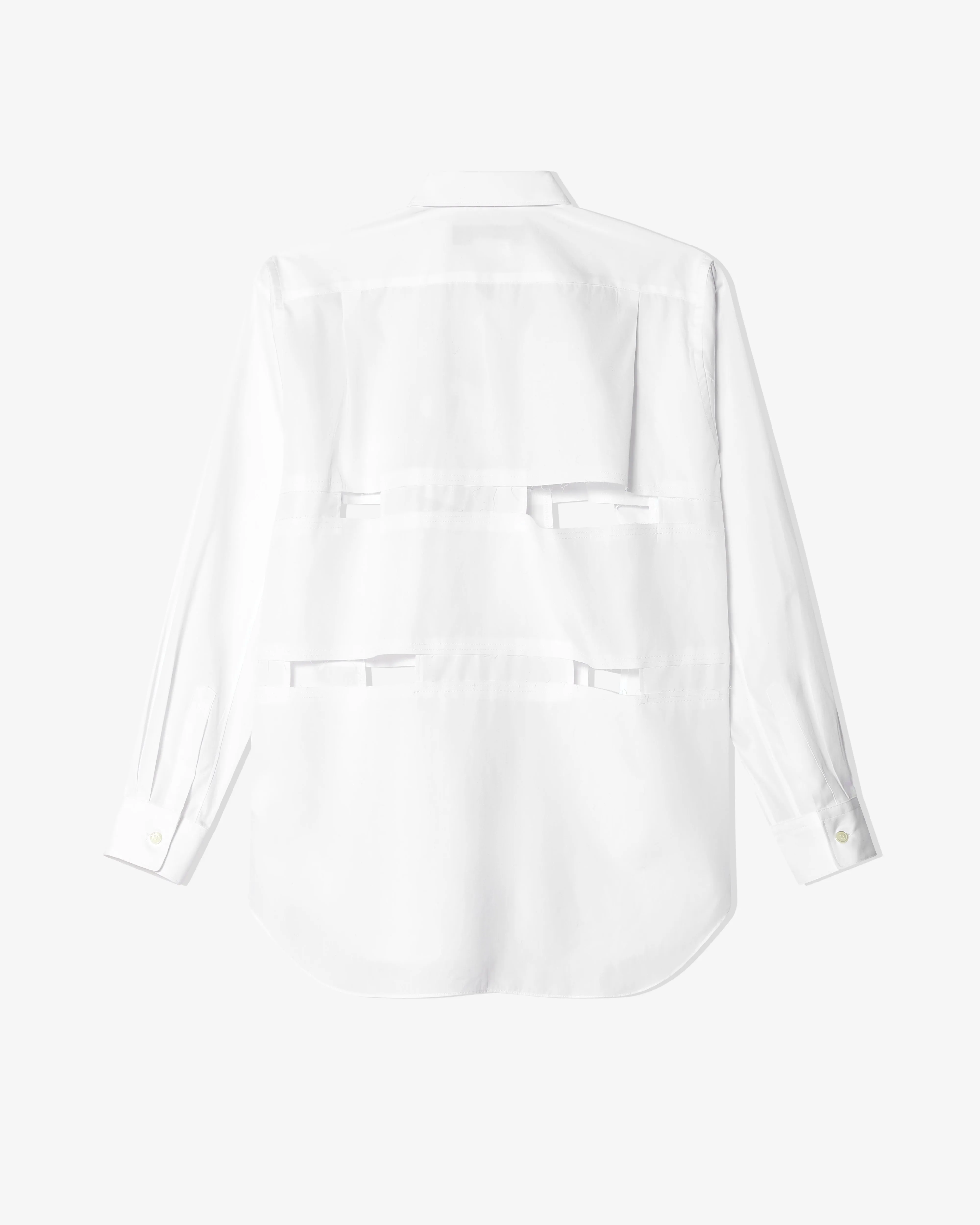 Black Comme des Garons - Cut Out Shirt - (White)