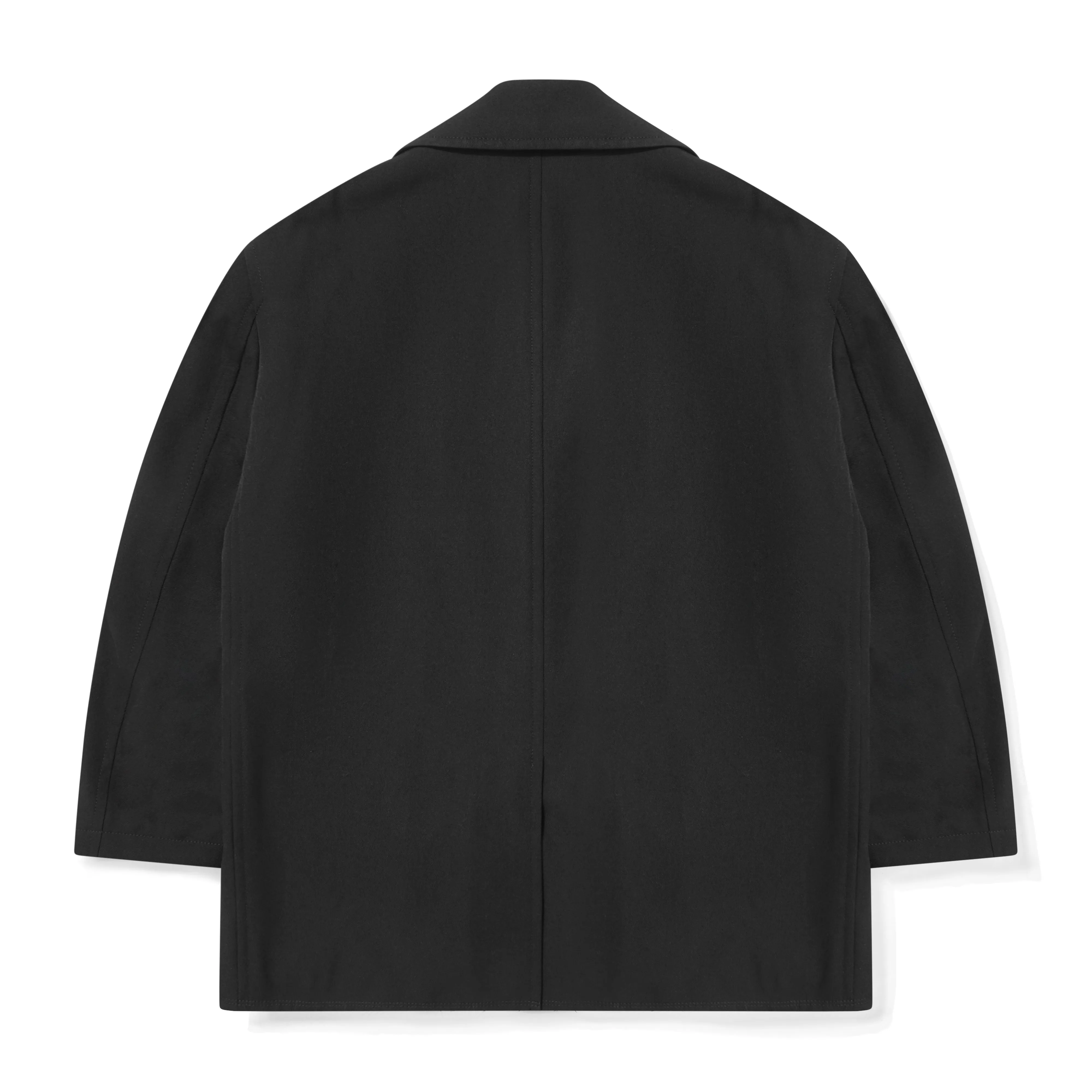 BLACK Comme des Garons - Double Breasted Wool Coat - (Black)