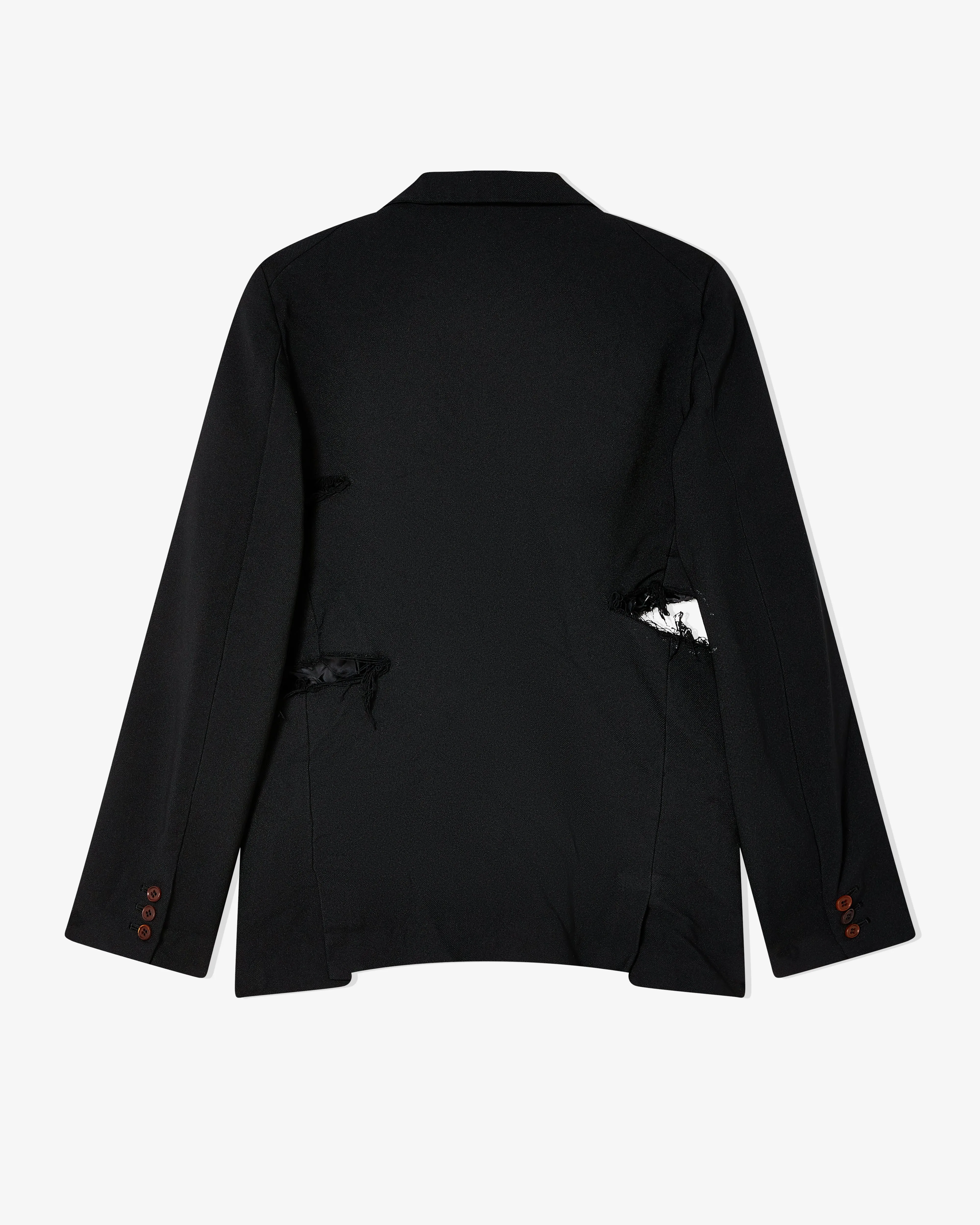 Black Comme des Garons - Gabardine Garment Treated Jacket - (Black)