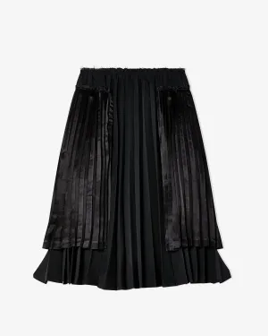 Black Comme des Garons - Pleated Multi-Length Skirt - (Black)