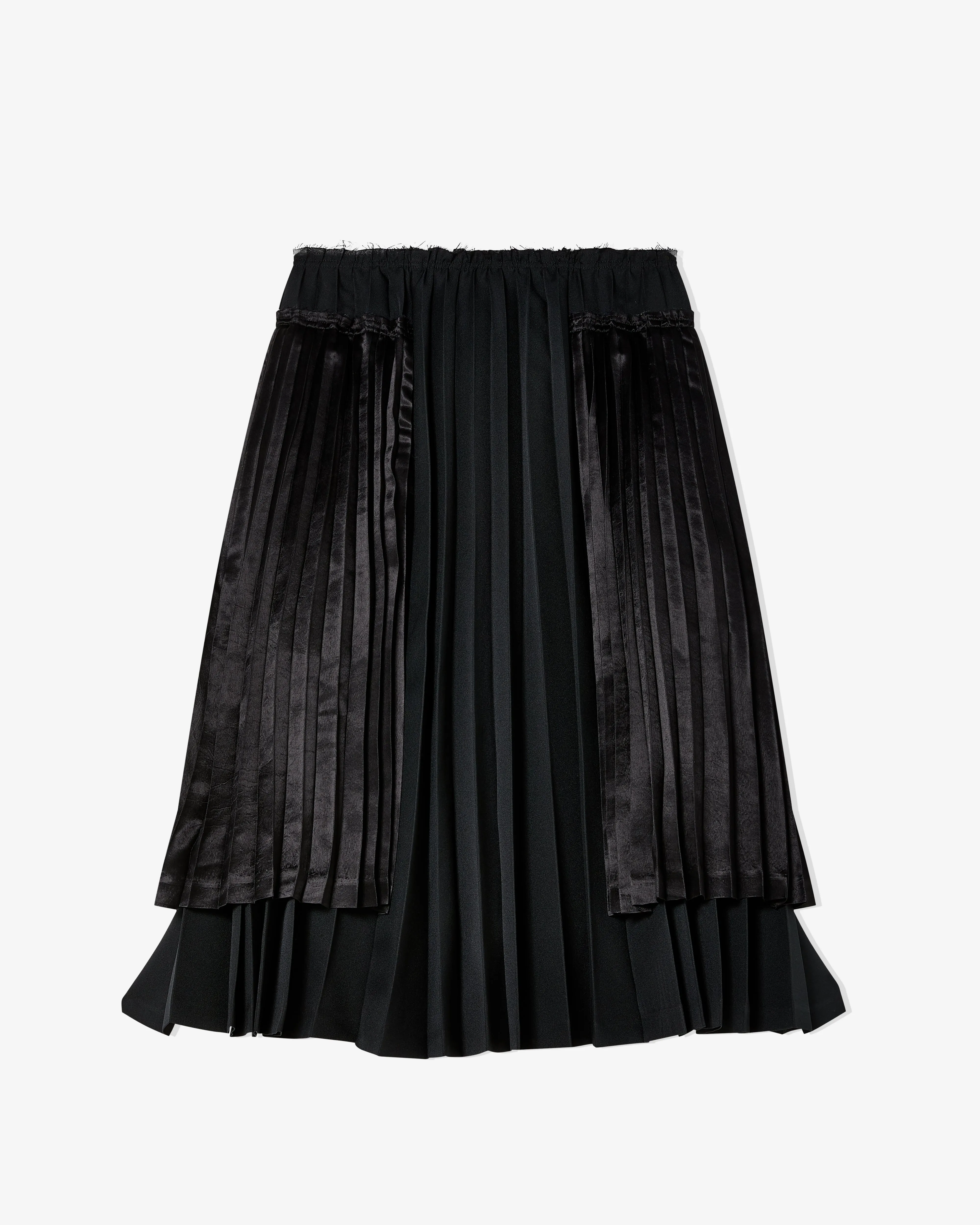 Black Comme des Garons - Pleated Multi-Length Skirt - (Black)