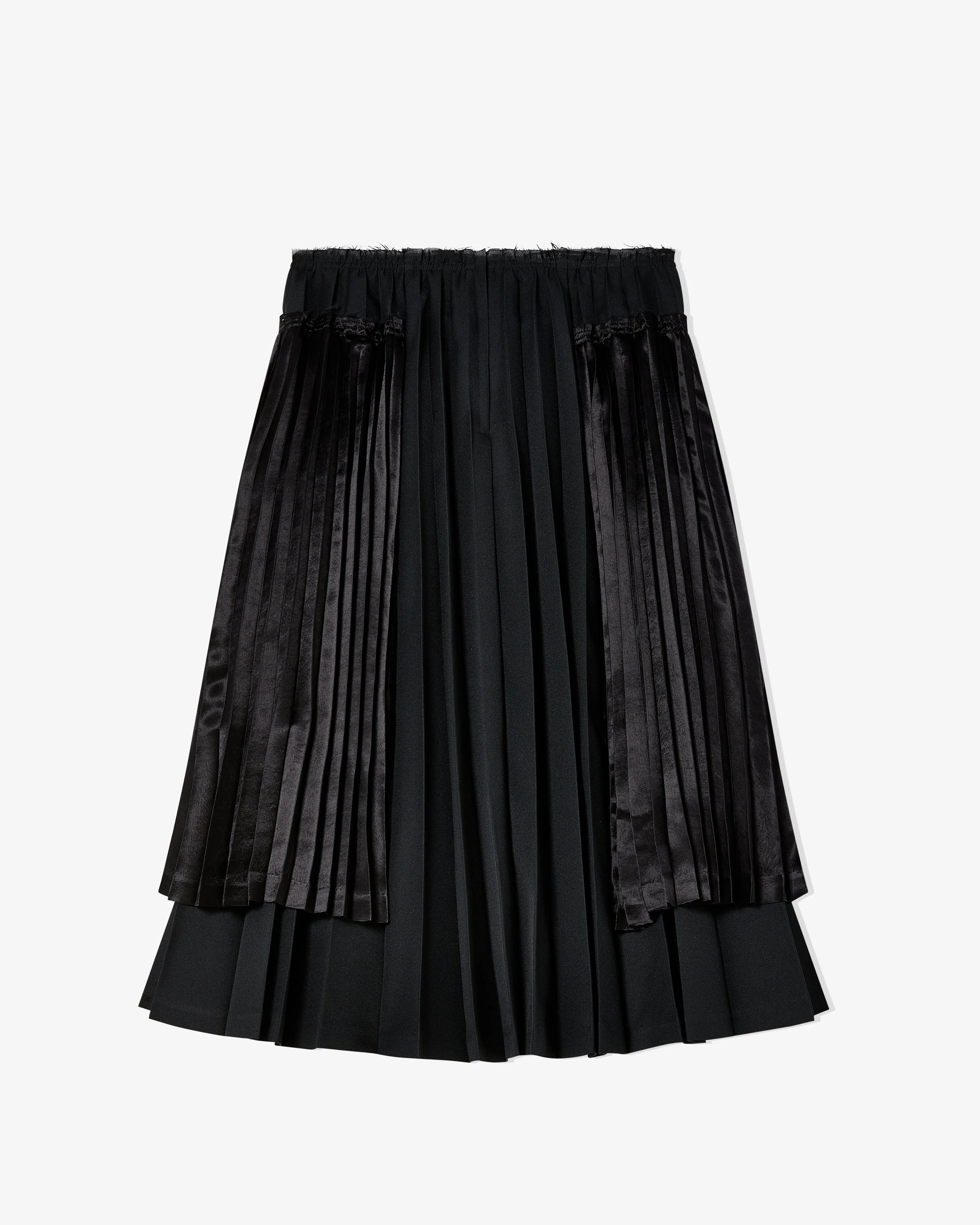 Black Comme des Garons - Pleated Multi-Length Skirt - (Black)