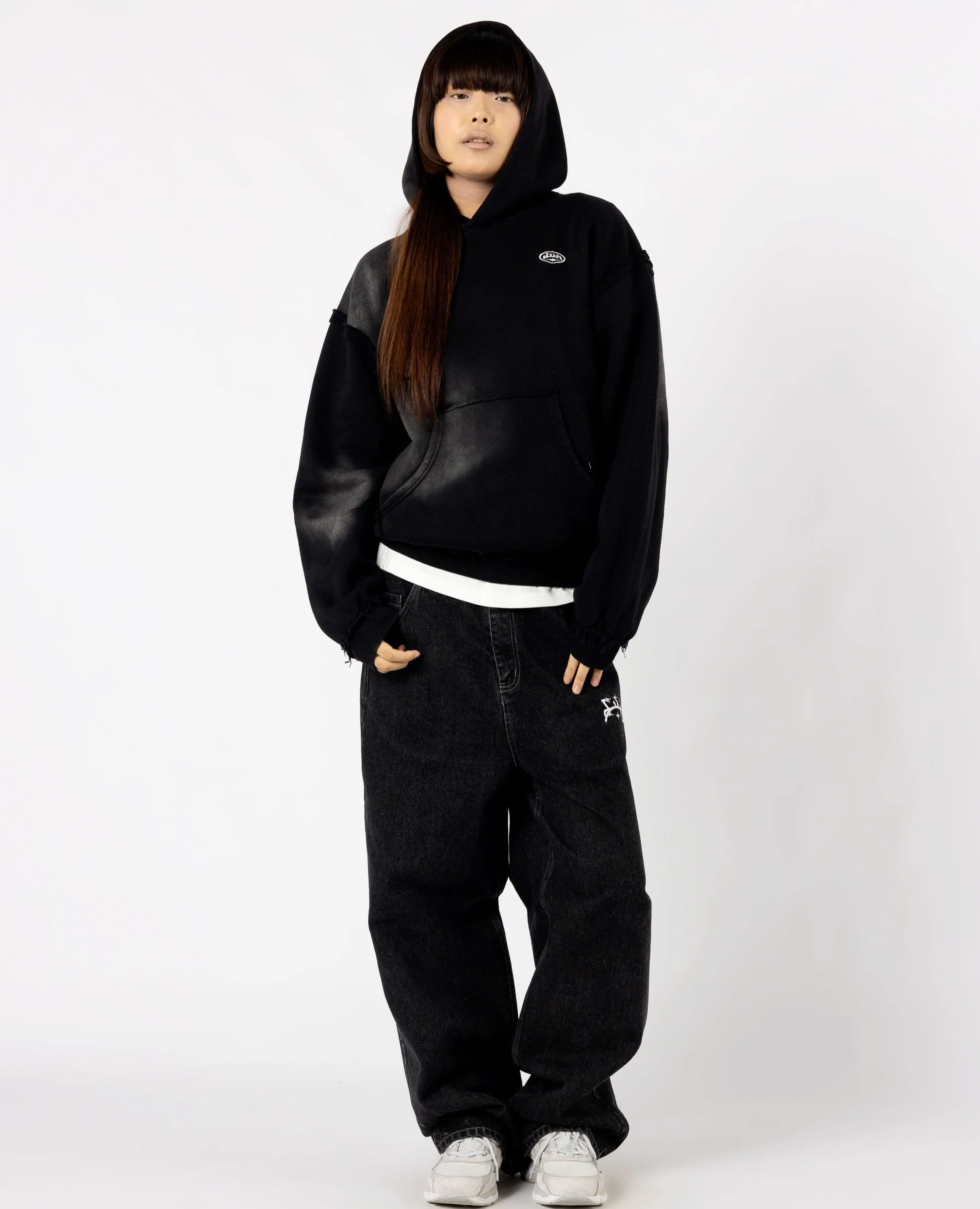 BLACK RAW MILITARY HOODIE