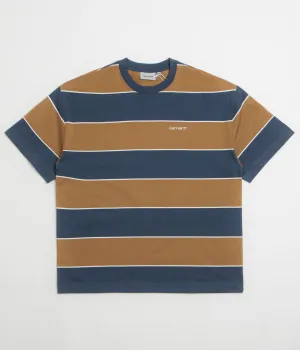 Carhartt Quinby T-Shirt - Quinby Stripe / Blue
