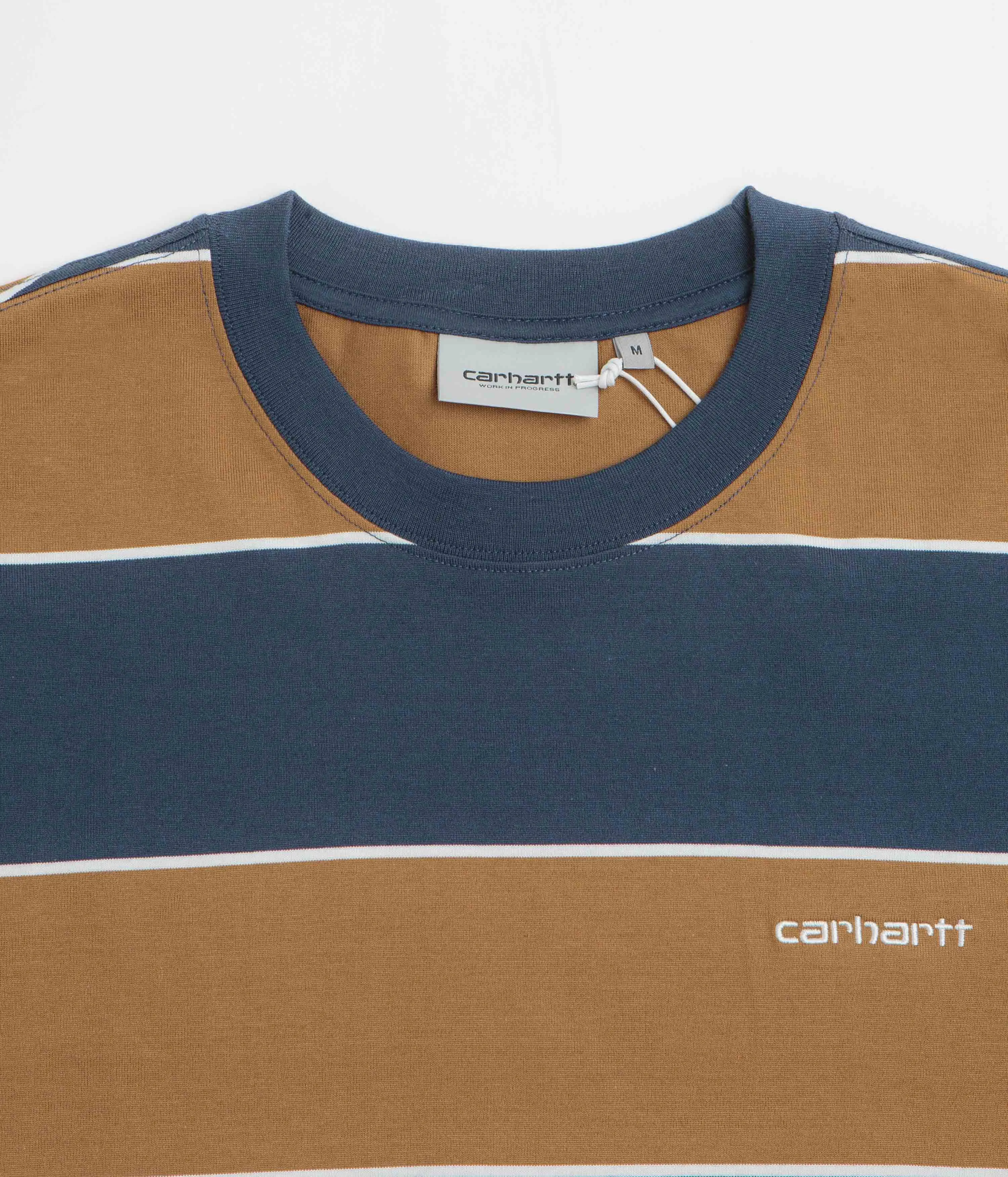Carhartt Quinby T-Shirt - Quinby Stripe / Blue