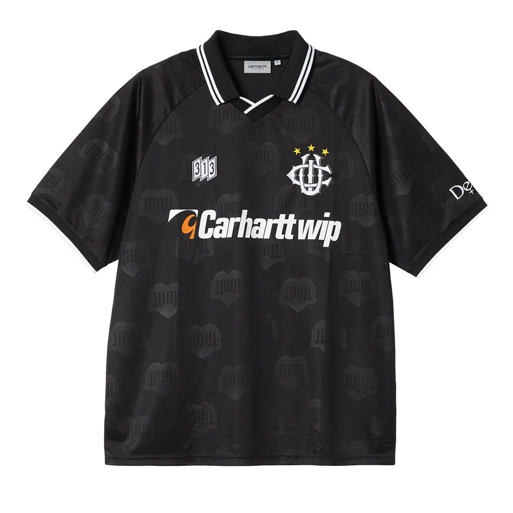 CARHARTT WIP HARTT'S FOOTBALL POLO // BLACK