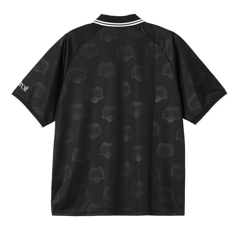 CARHARTT WIP HARTT'S FOOTBALL POLO // BLACK