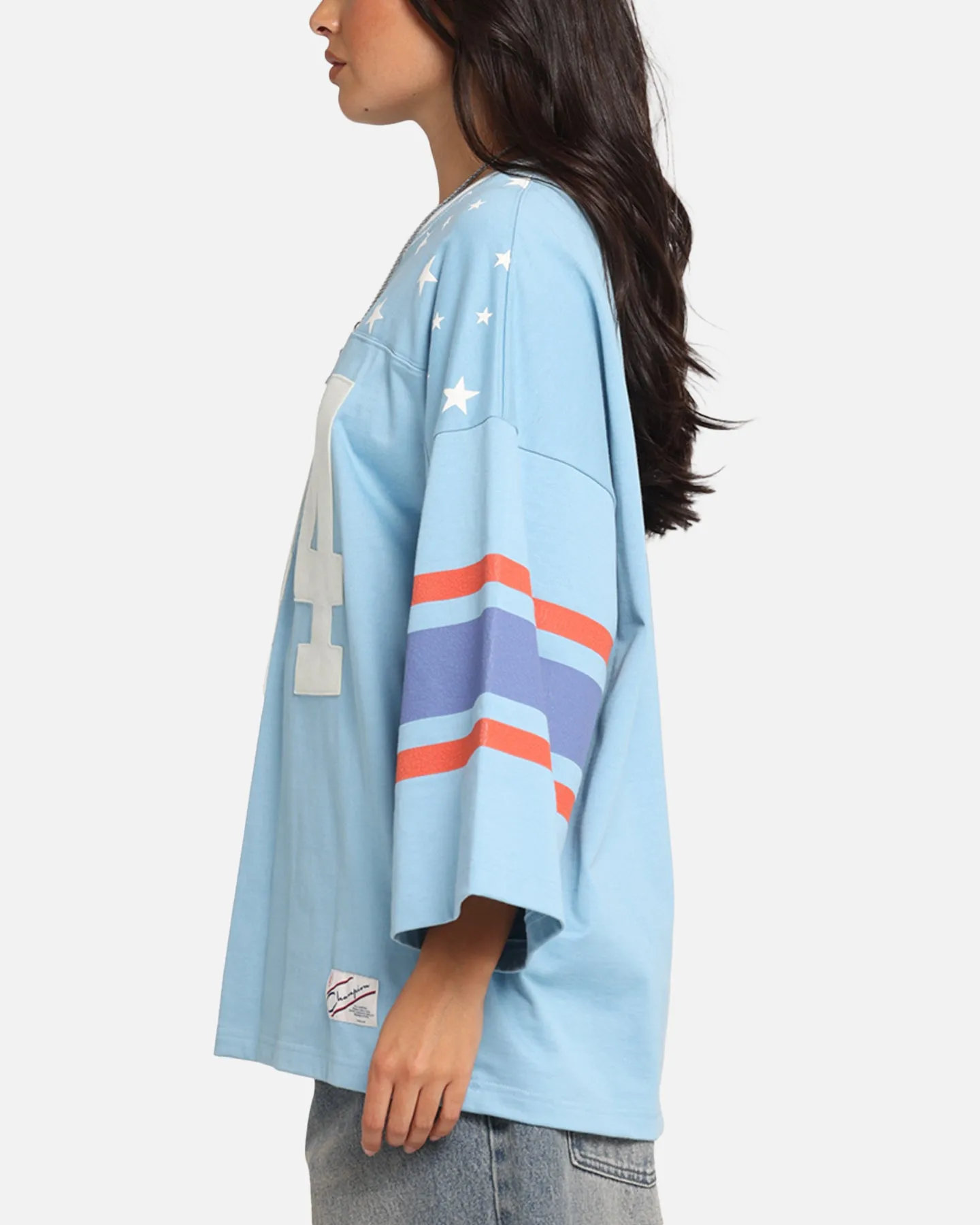 Champion 60's Football T-Shirt Pale Blue