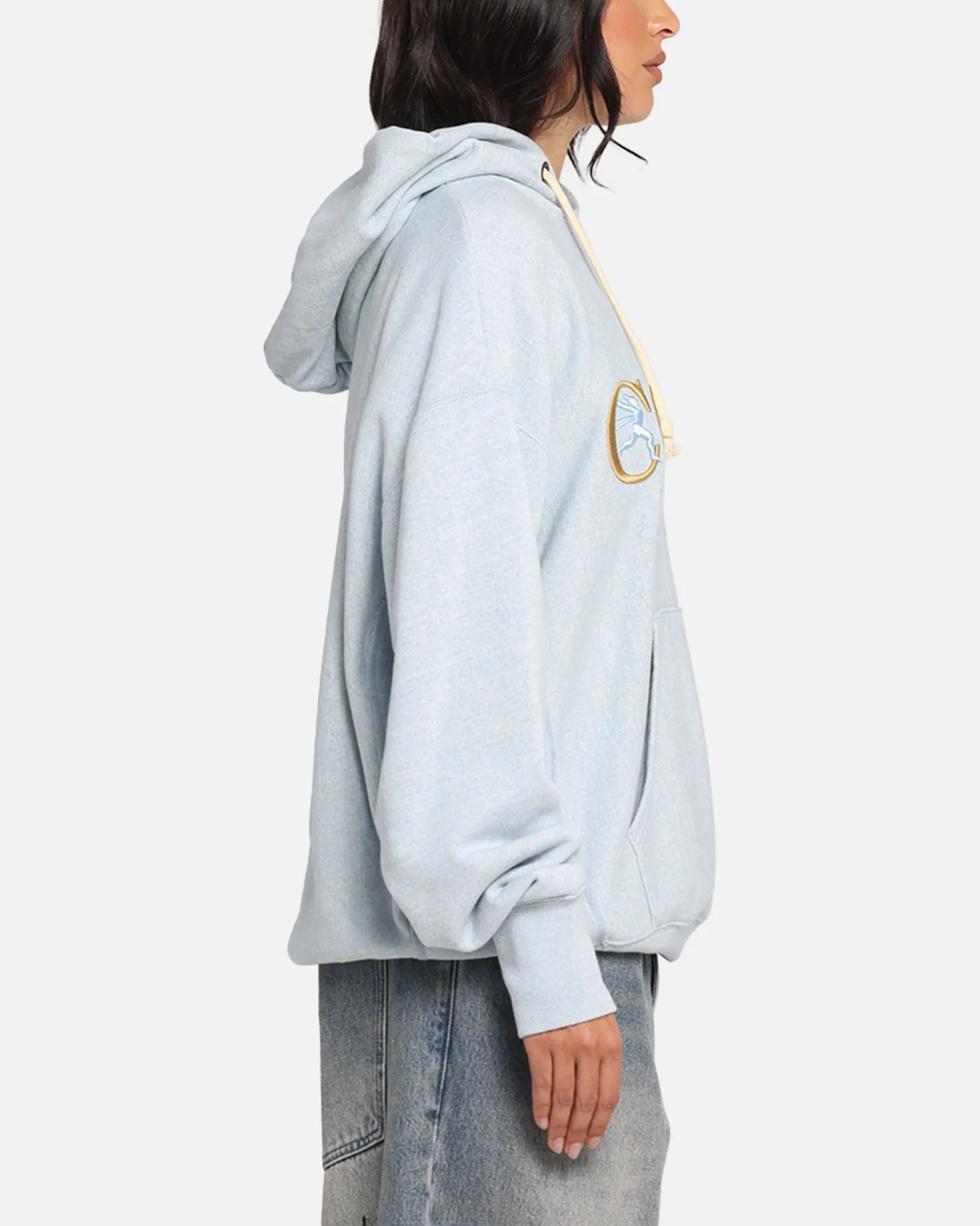 Champion Vintage Logo Sweatshirt Hoodie Oxford Grey Heather