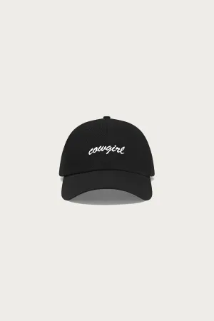 Cowgirl Script Cap - Black