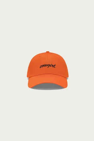 Cowgirl Script Cap - Orange