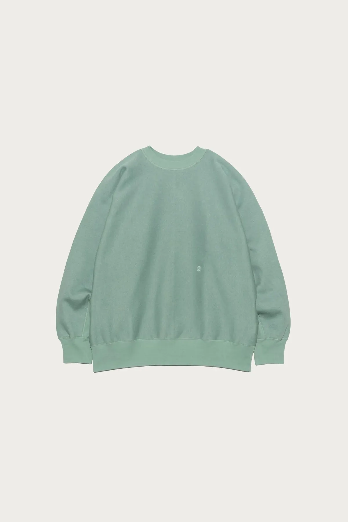 Crew Neck Sweat - Coral Green