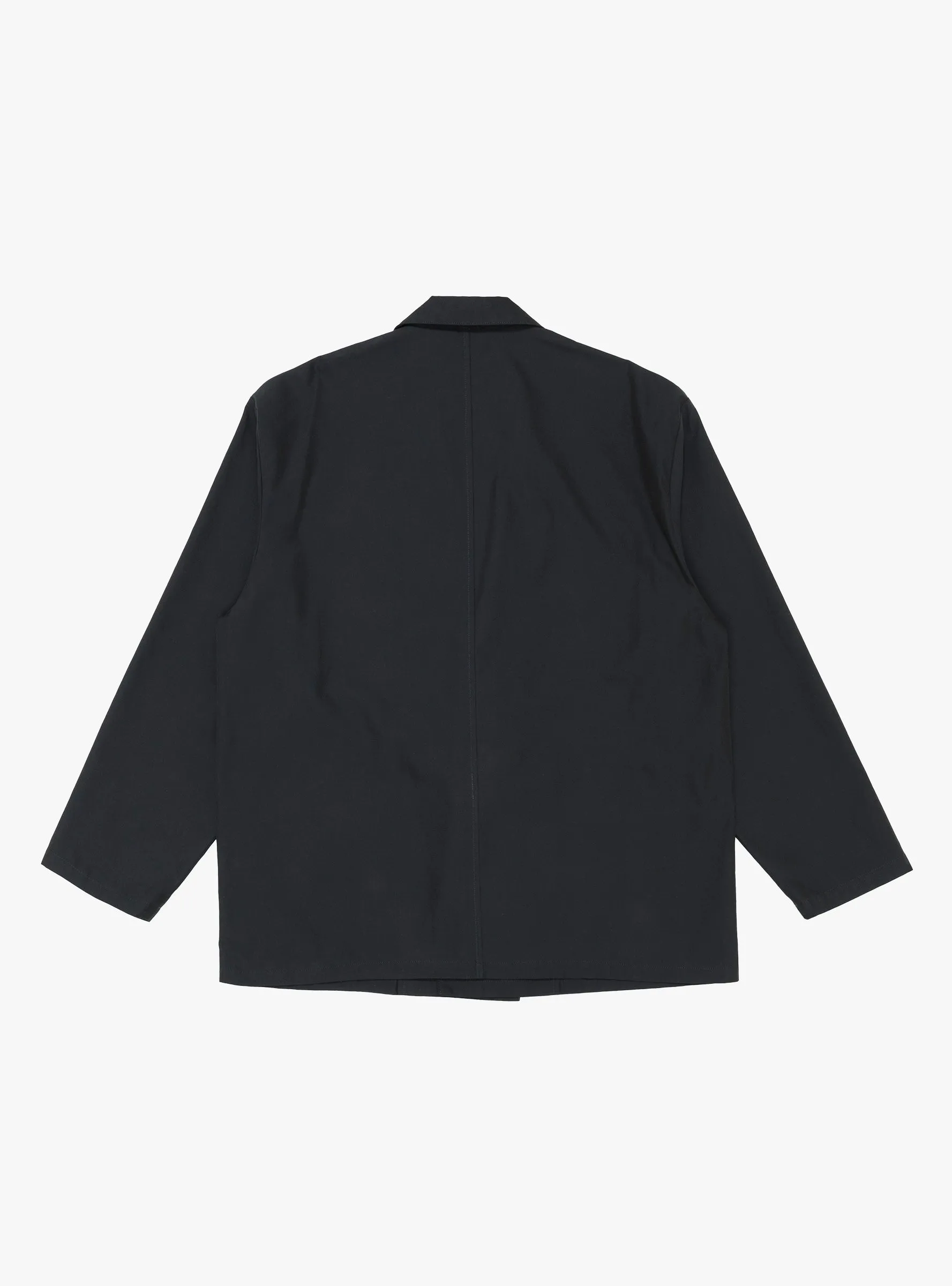 Cupro Mixed Easy Jacket Dark Navy