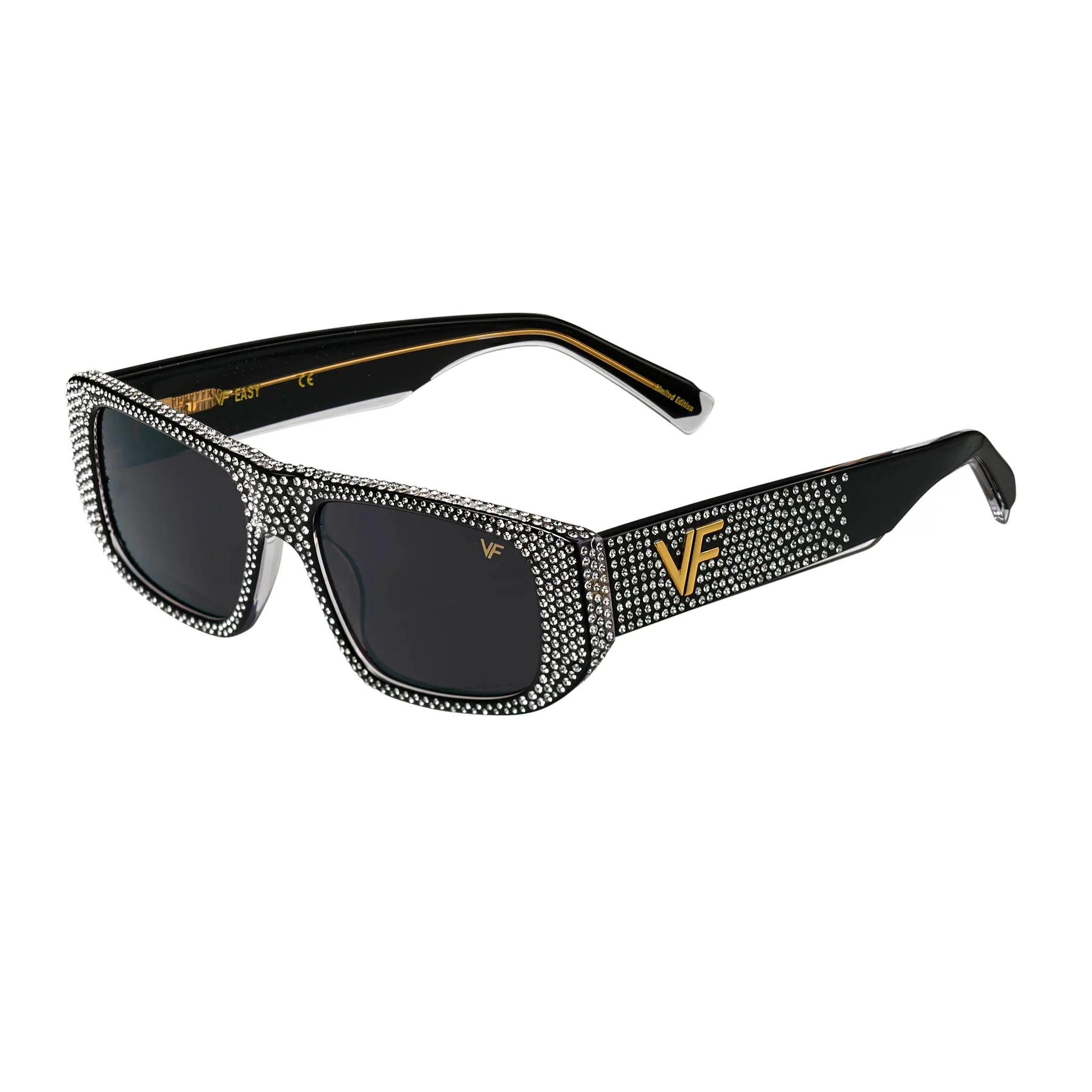 Easy Black Acetate Swarovski Crystal Edition