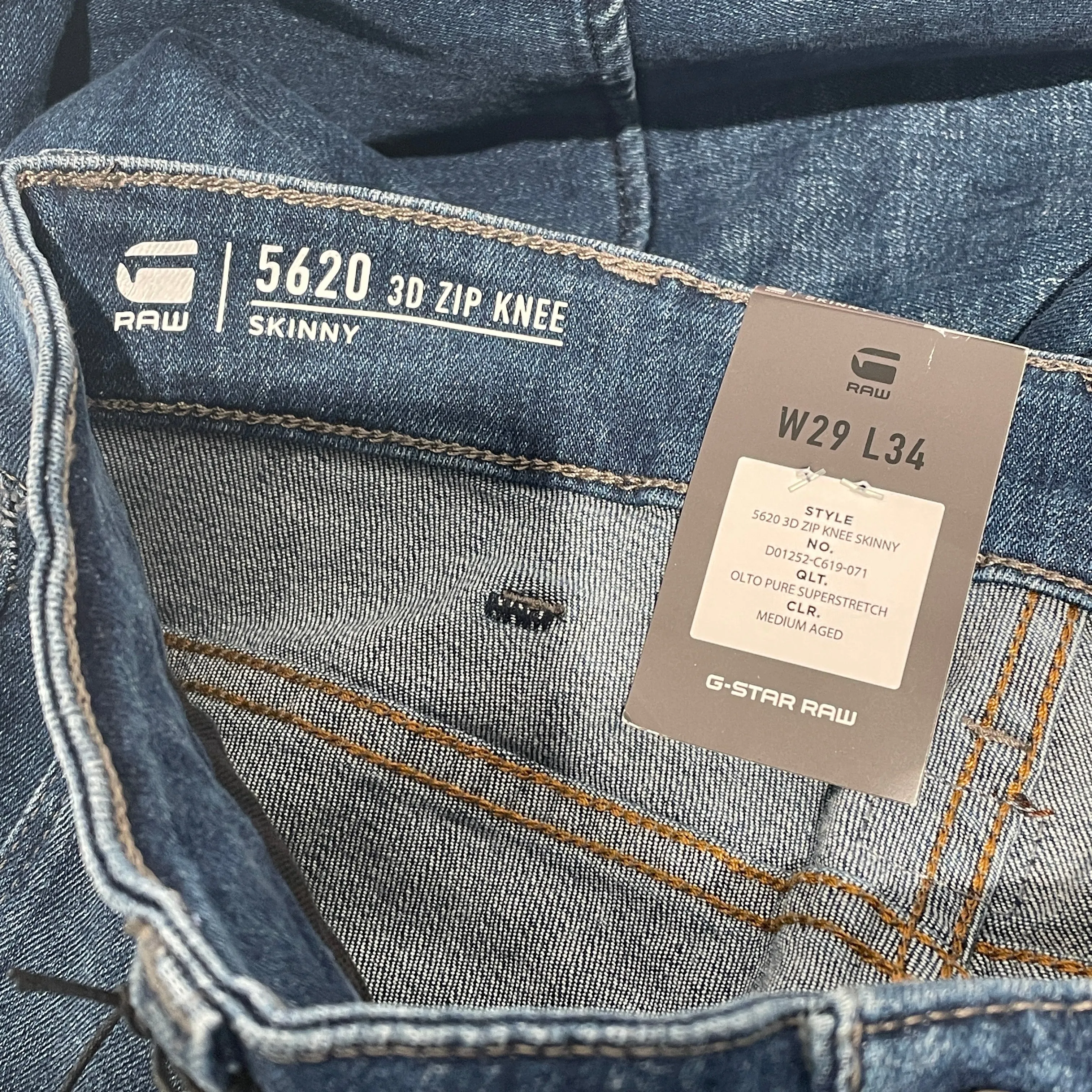 G-STAR RAW/Skinny Pants/29/Cotton/IDG/