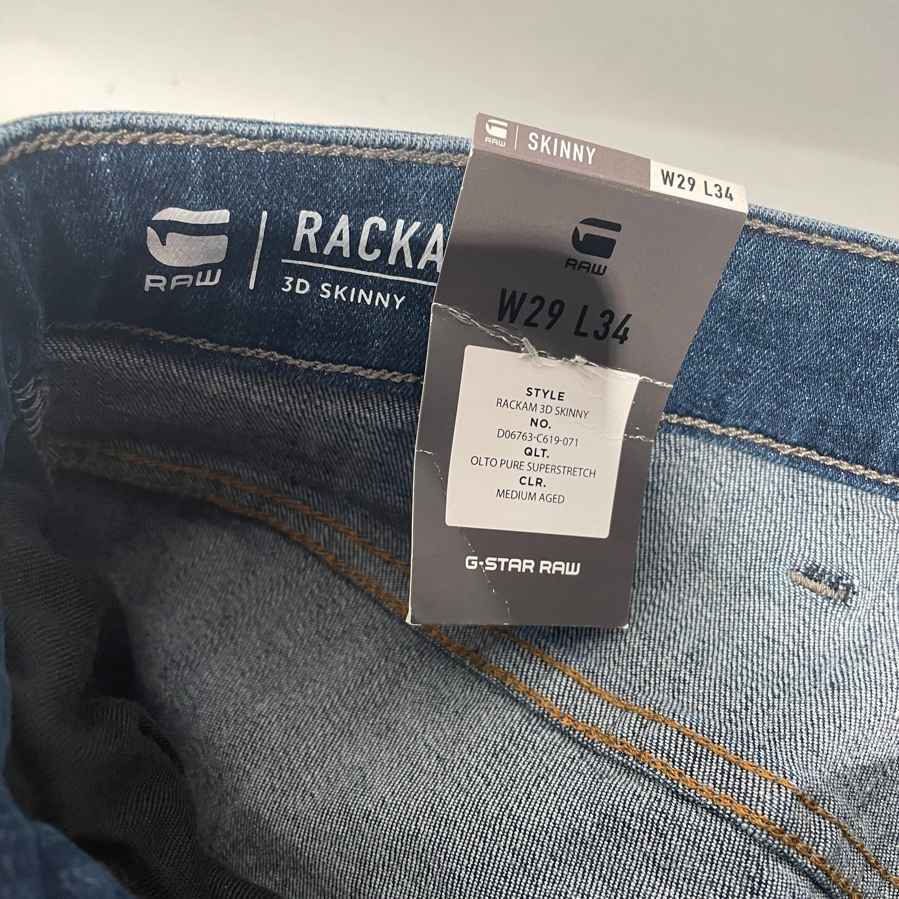 G-STAR RAW/Skinny Pants/29/Cotton/IDG/