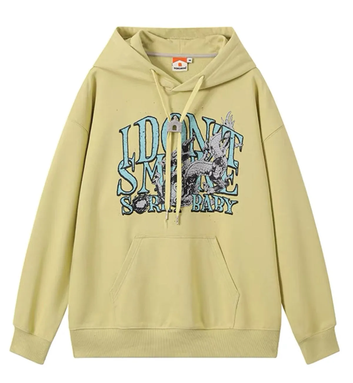 I Don't Smoke White Dragon Hoodie (Yellow)