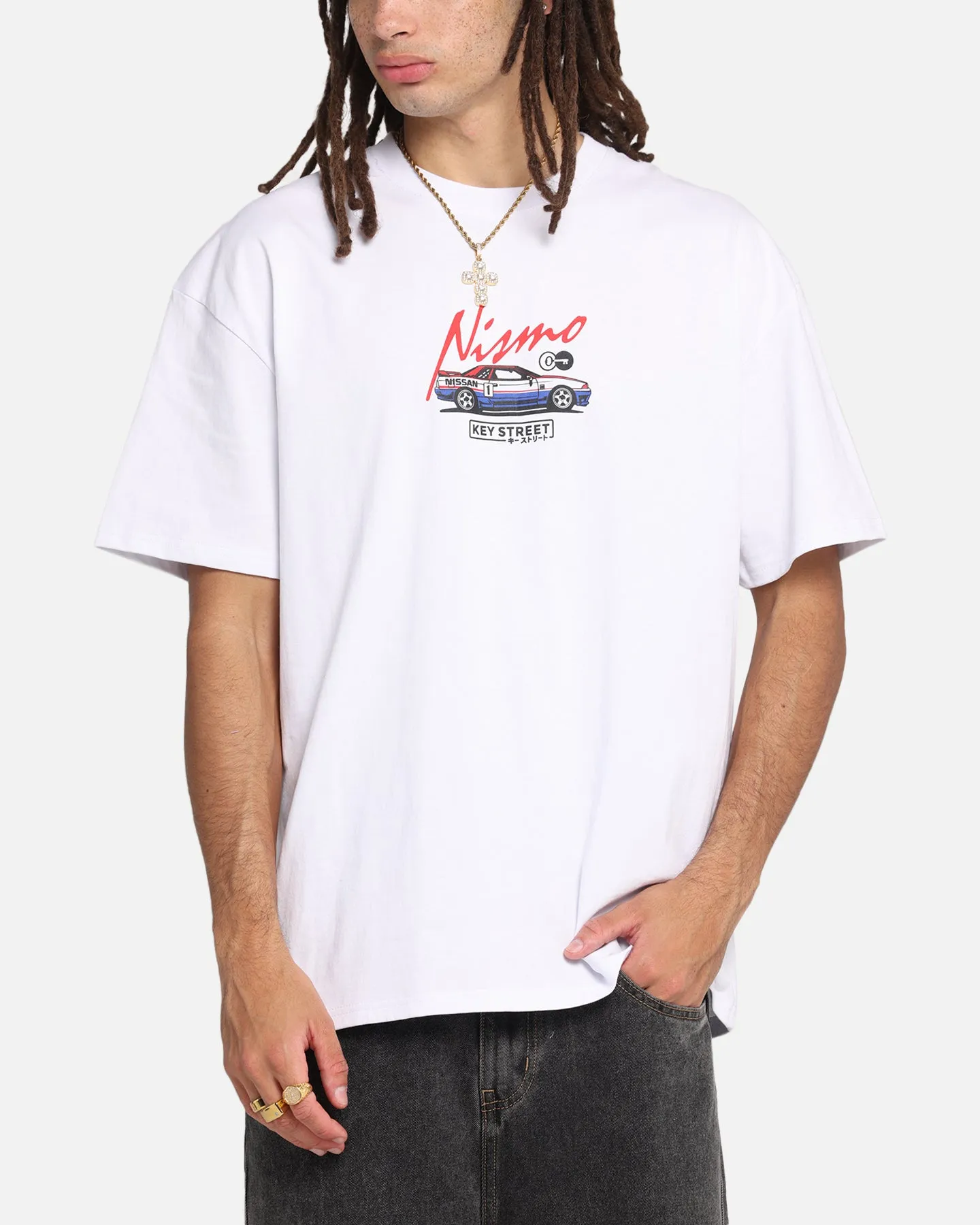Key Street Bathurst Pits T-Shirt White