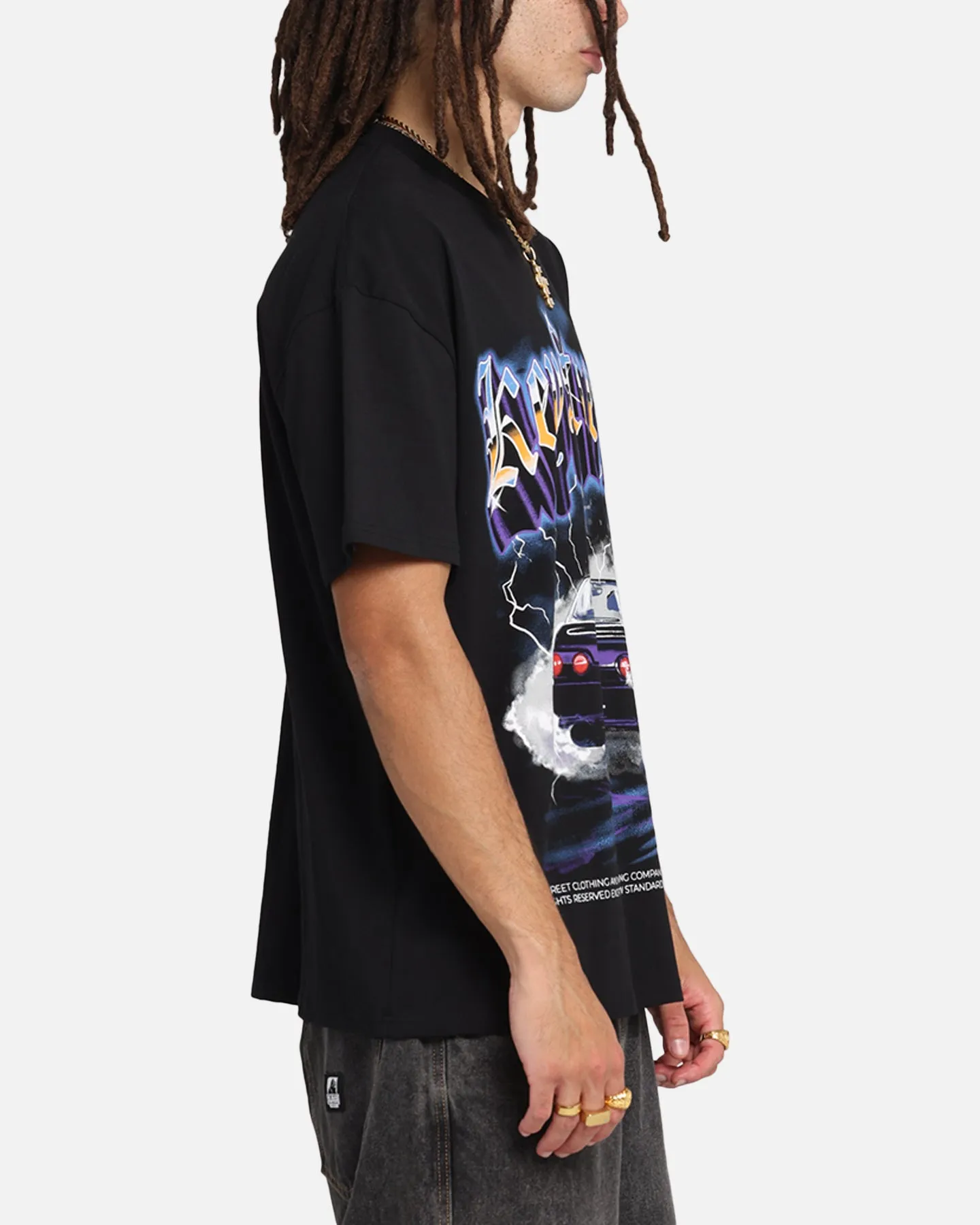 Key Street Burnout T-Shirt Black