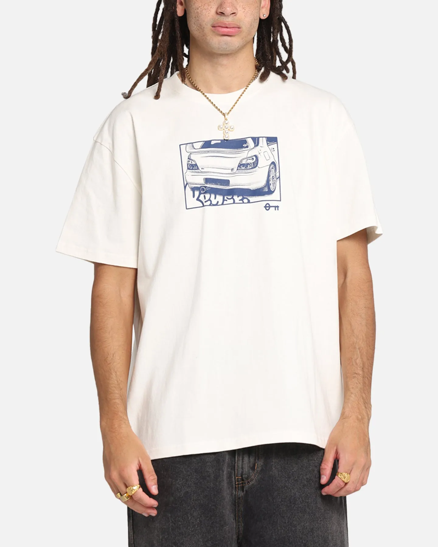 Key Street Halftone T-Shirt Off White