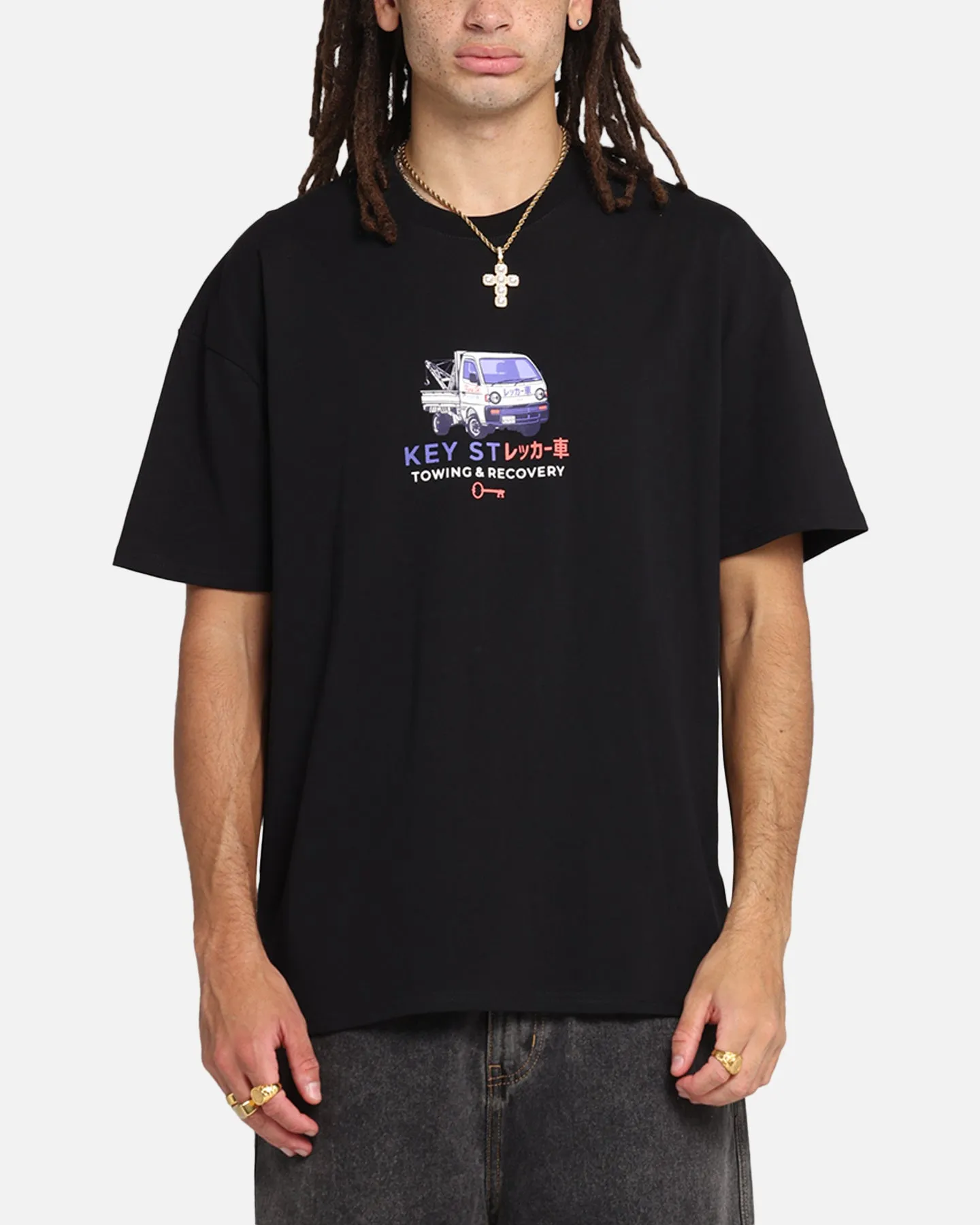 Key Street Kei Tow Truck T-Shirt Black