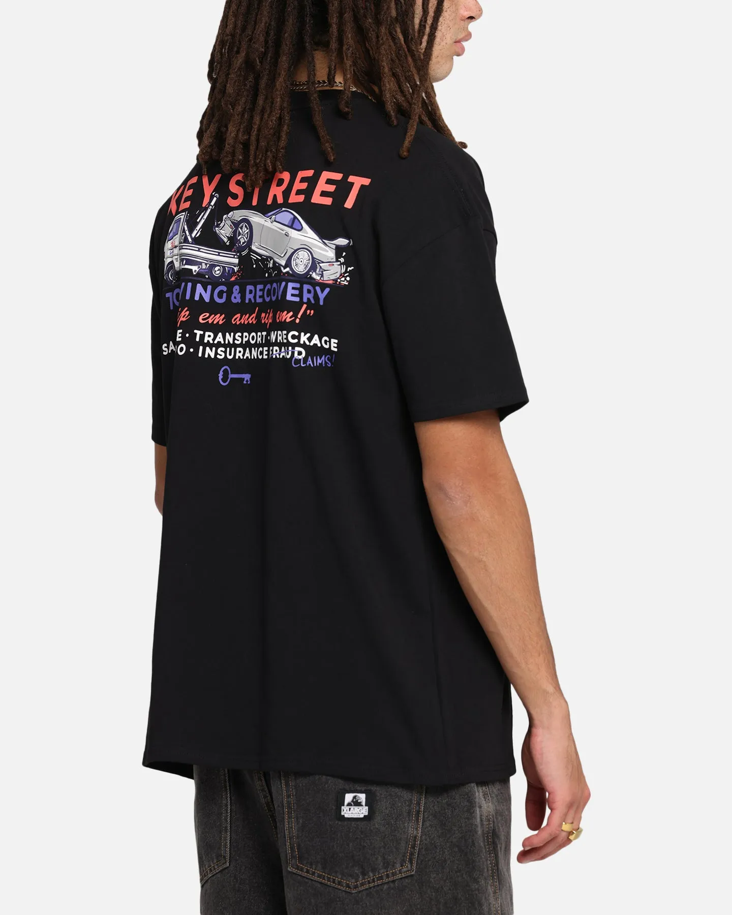 Key Street Kei Tow Truck T-Shirt Black