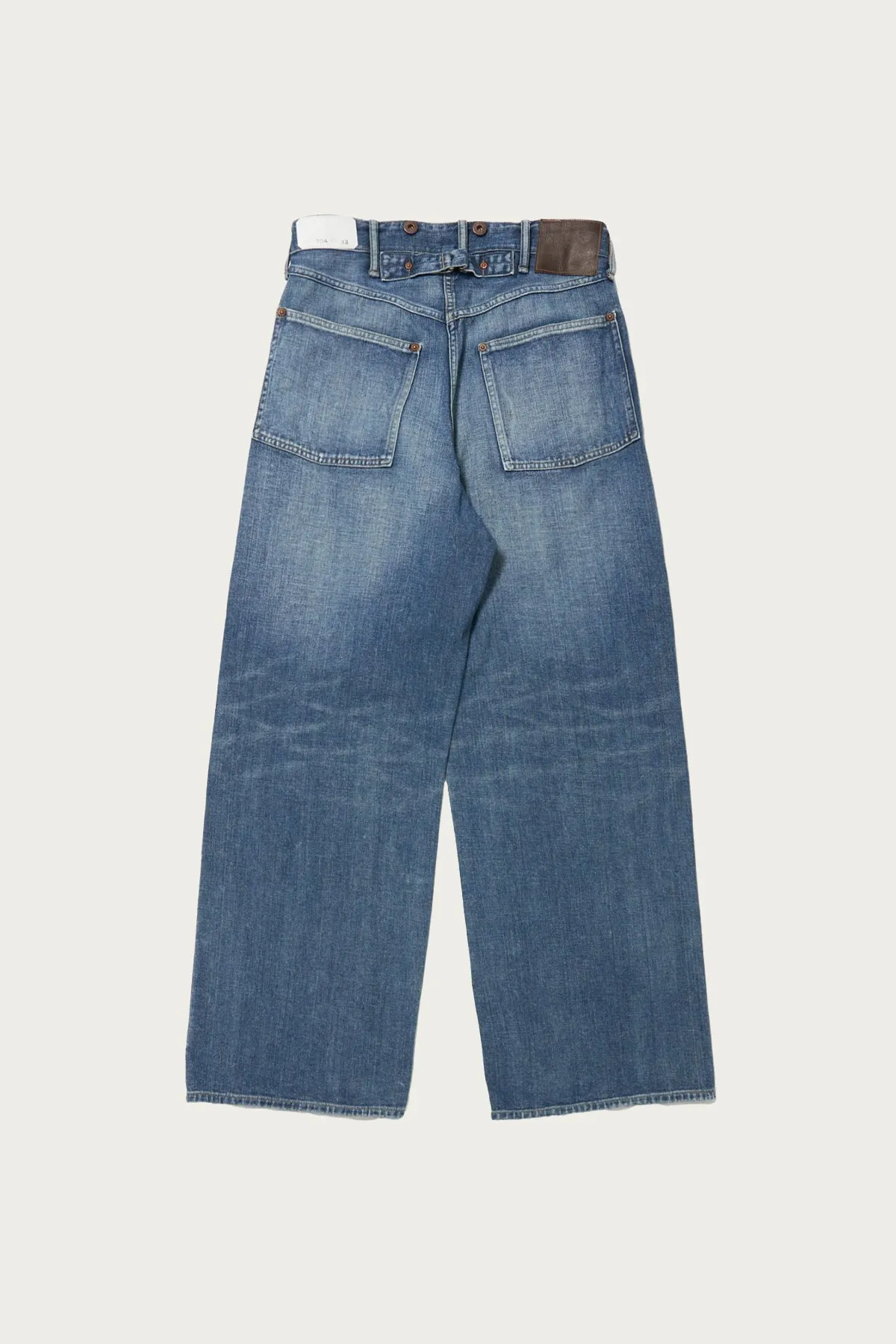 Lot. 704 Denim Trousers C. 1920's - Damaged Indigo
