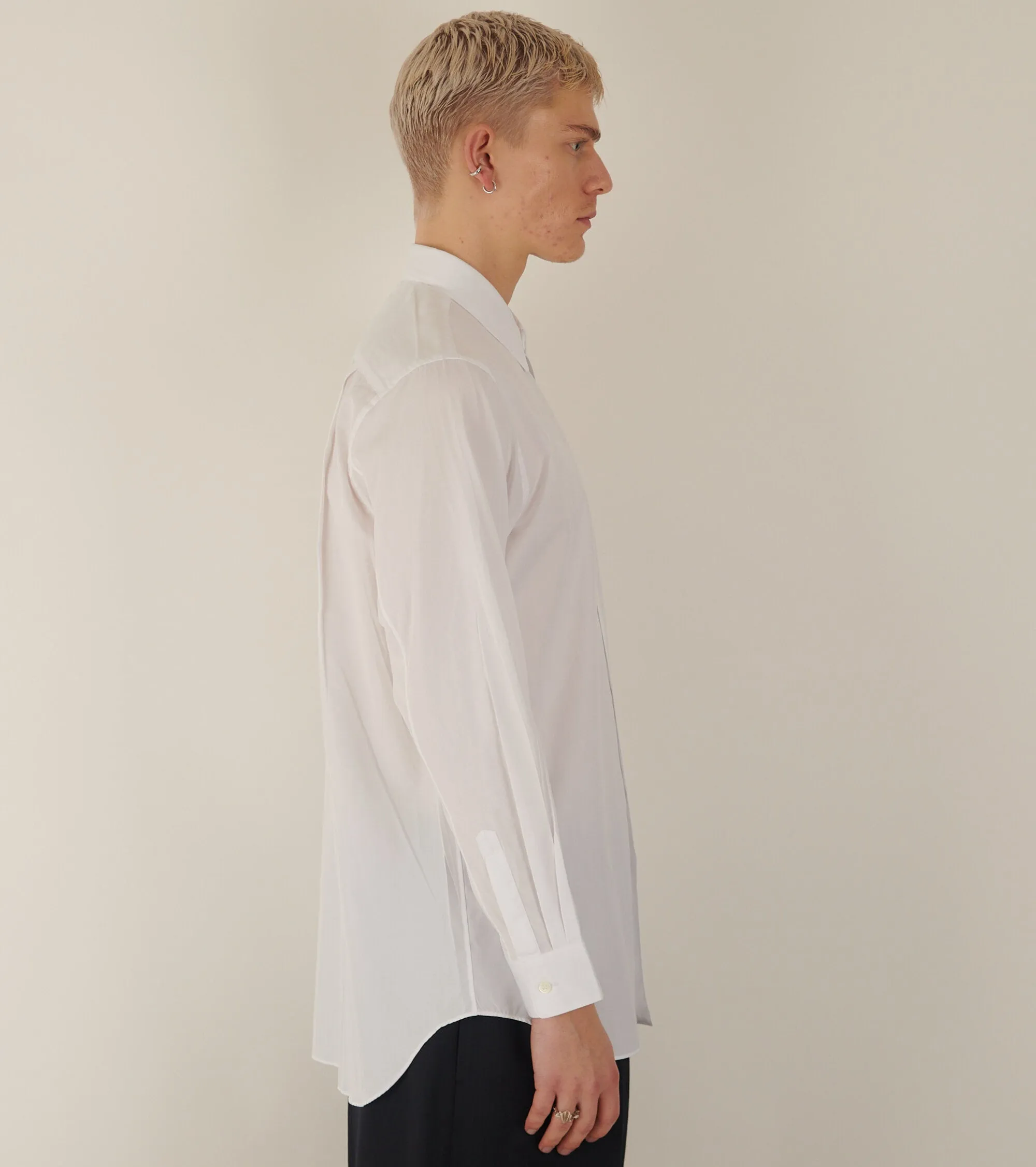 M Red Heart Shirt White