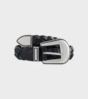M2423 Braided Belt Black