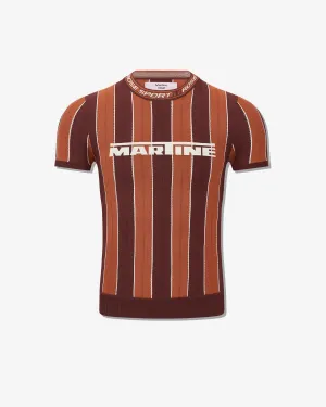 Martine Rose - Men's Logo Tight T-Shirt - (Brown)